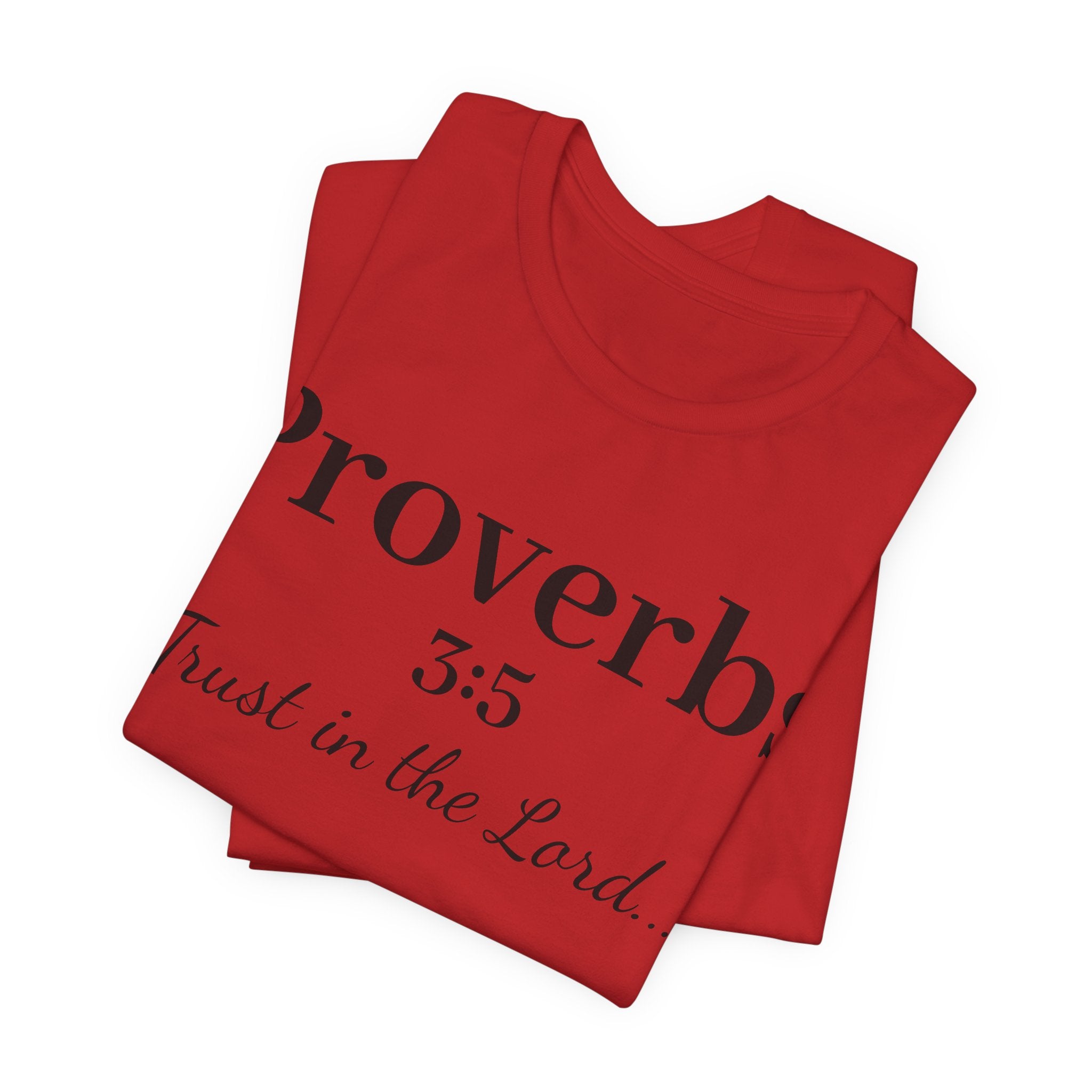 Proverbs 3:5 “Trust in the Lord” Tee — Christian Faith Scripture T‑Shirt