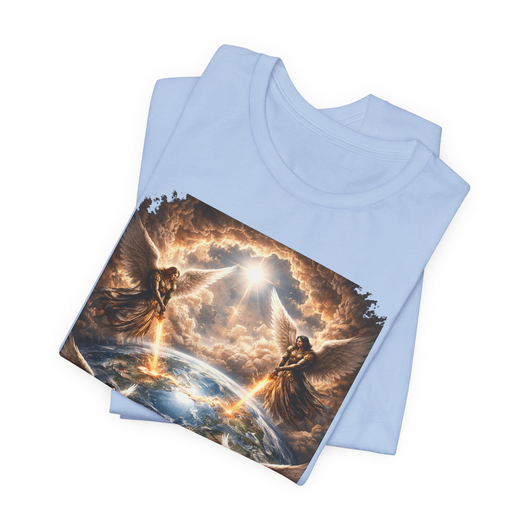 Revelation 7:1 T-Shirt — Heavenly Angel Wings Graphic Tee