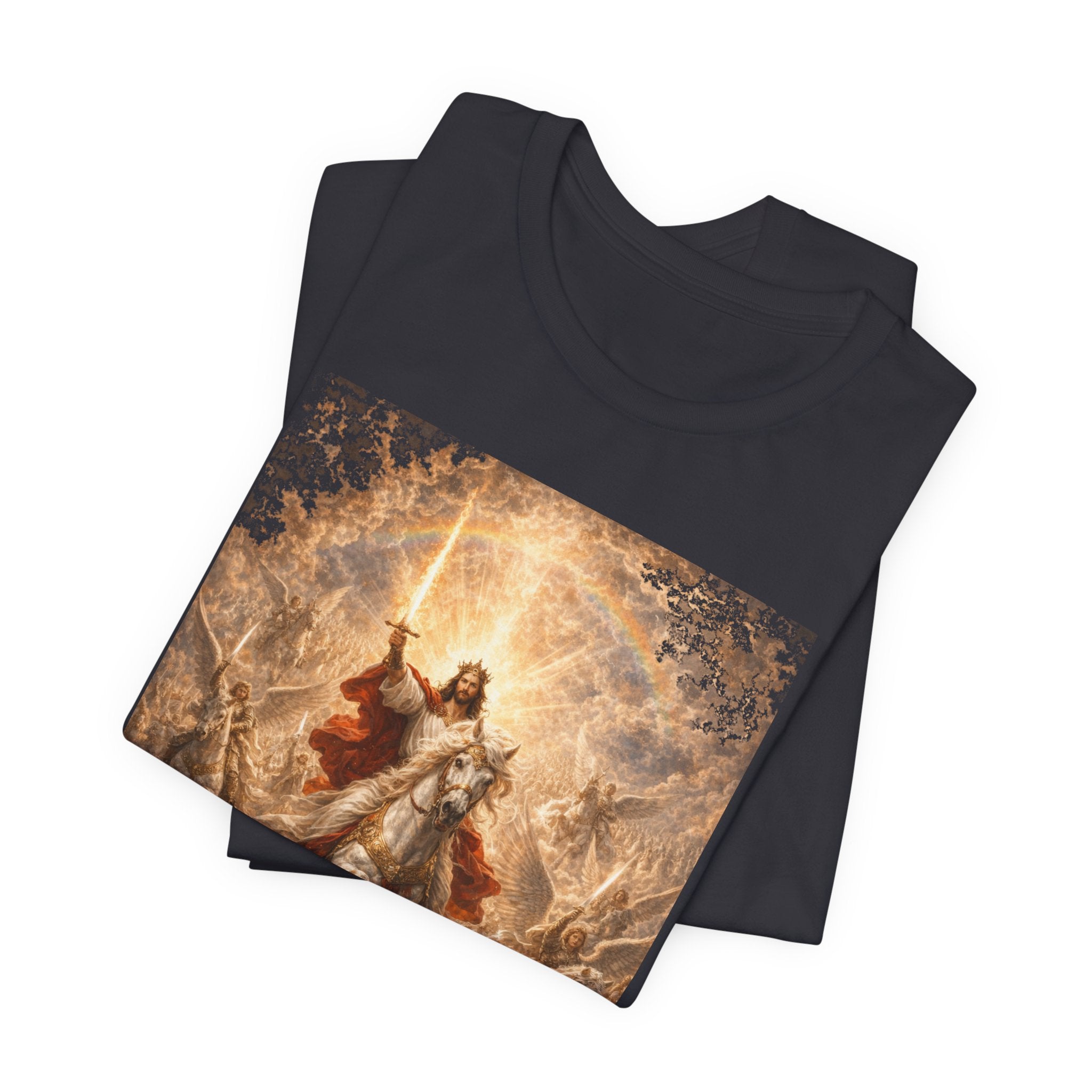 Revelation 19:11-21 Christian Jesus on White Horse T‑Shirt — Resurrection / Second Coming Graphic Tee Revelation