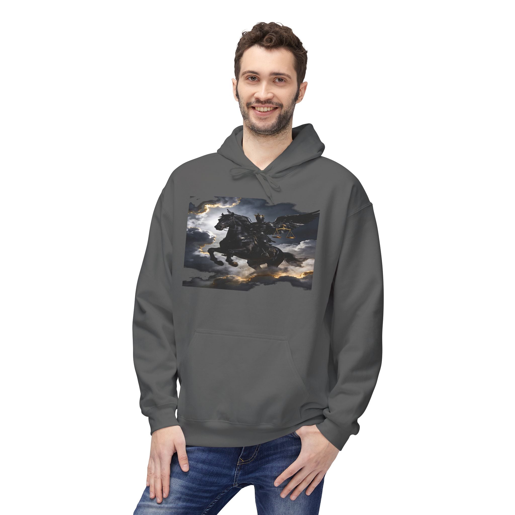 Apocalypse  Revelation (6:1–8)  A black horse! Its rider was holding a pair of scales in his hand. - Graphic Pullover