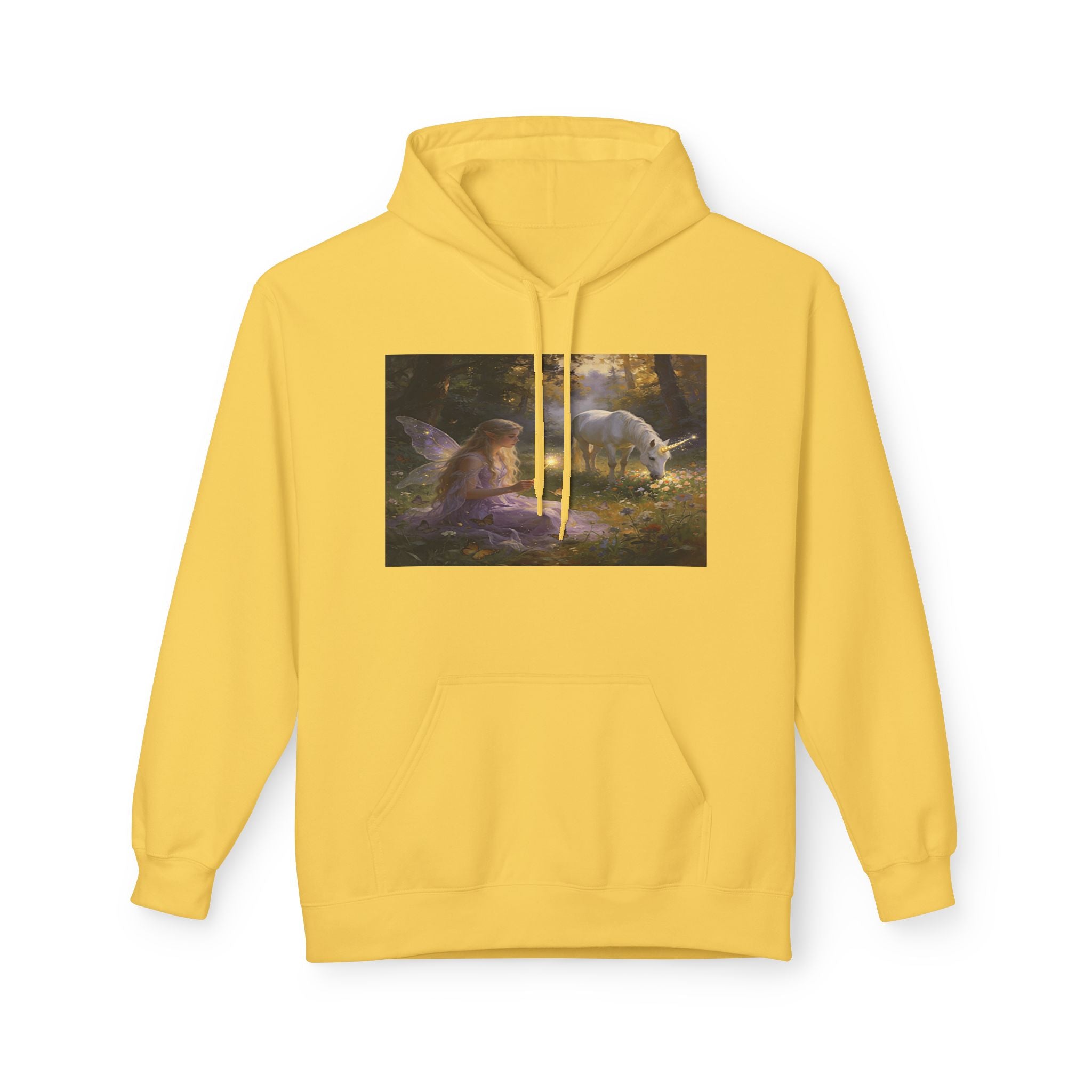 Mystical Unicorn Forest Hoodie — Ethereal Fantasy Art Pullover