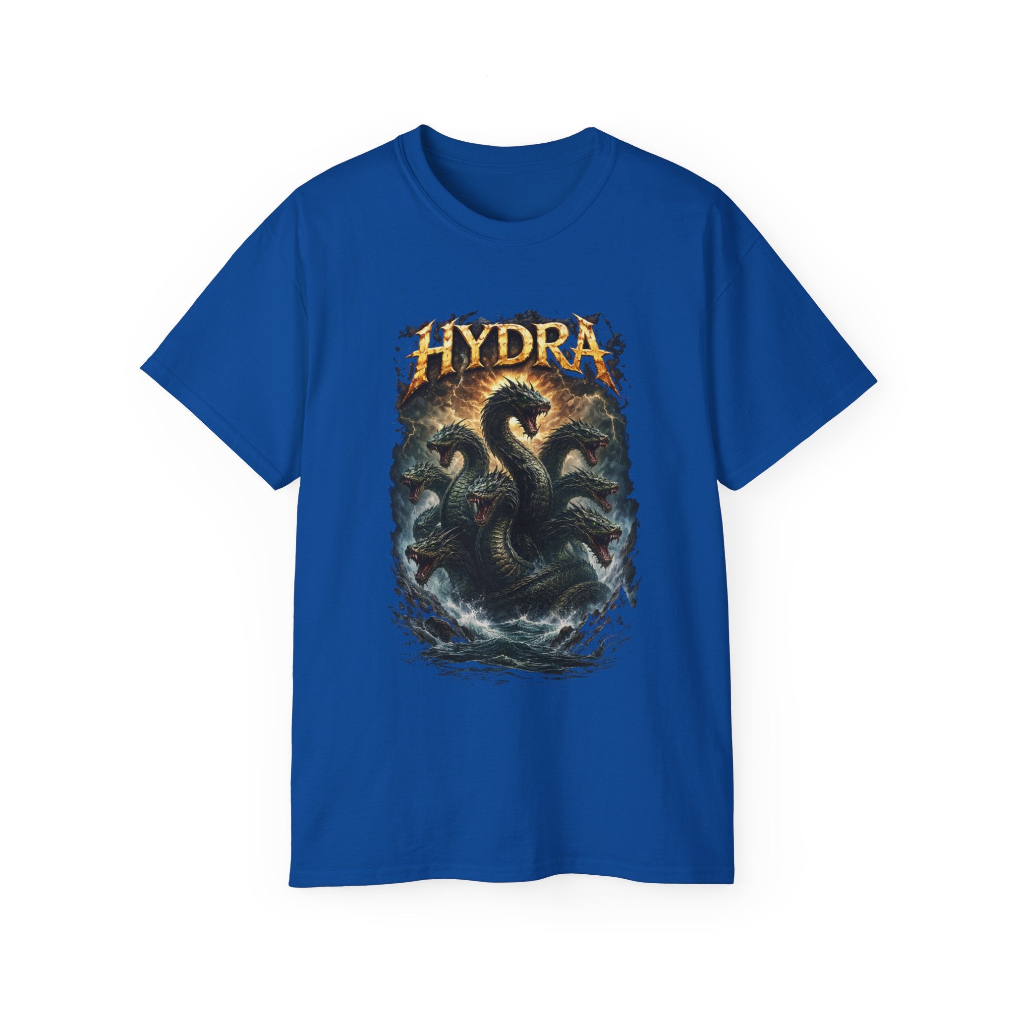 Hydra Sea Monster Cotton T‑Shirt — Mythical Kraken Graphic Tee
