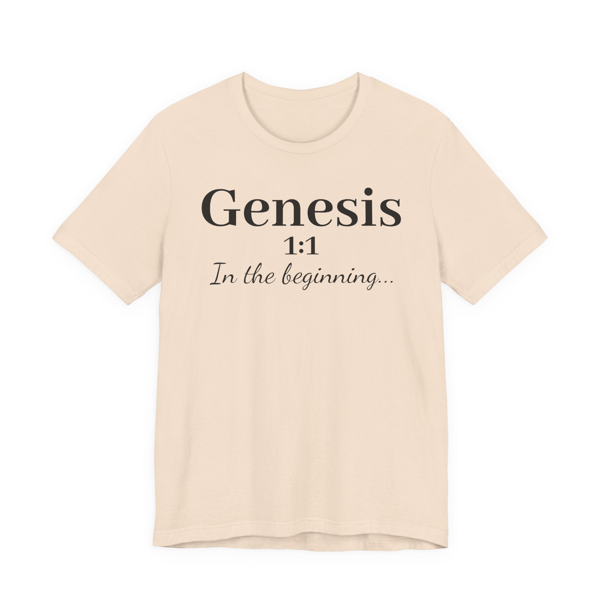 Genesis 1:1 "In the beginning" Christian Tee