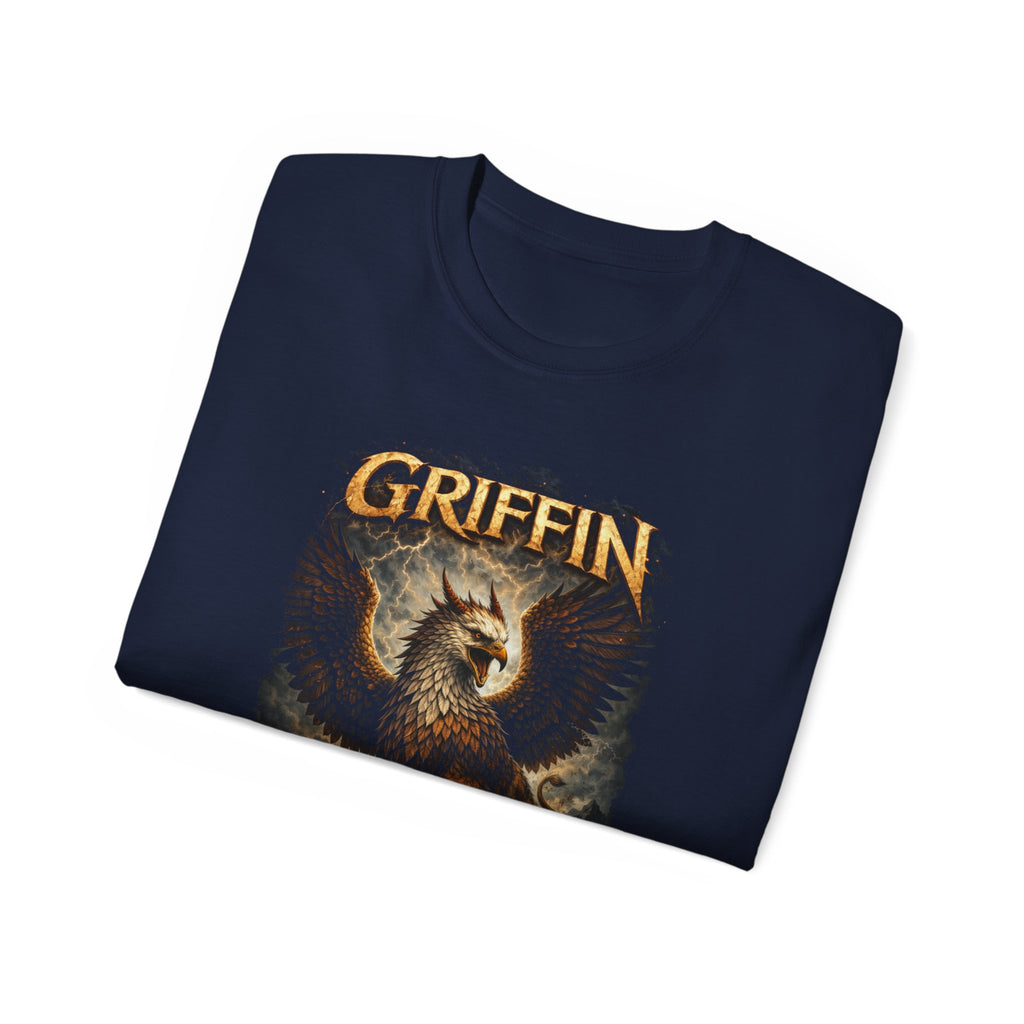 Griffin Vintage Graphic Cotton Tee — Mythical Creature T-Shirt