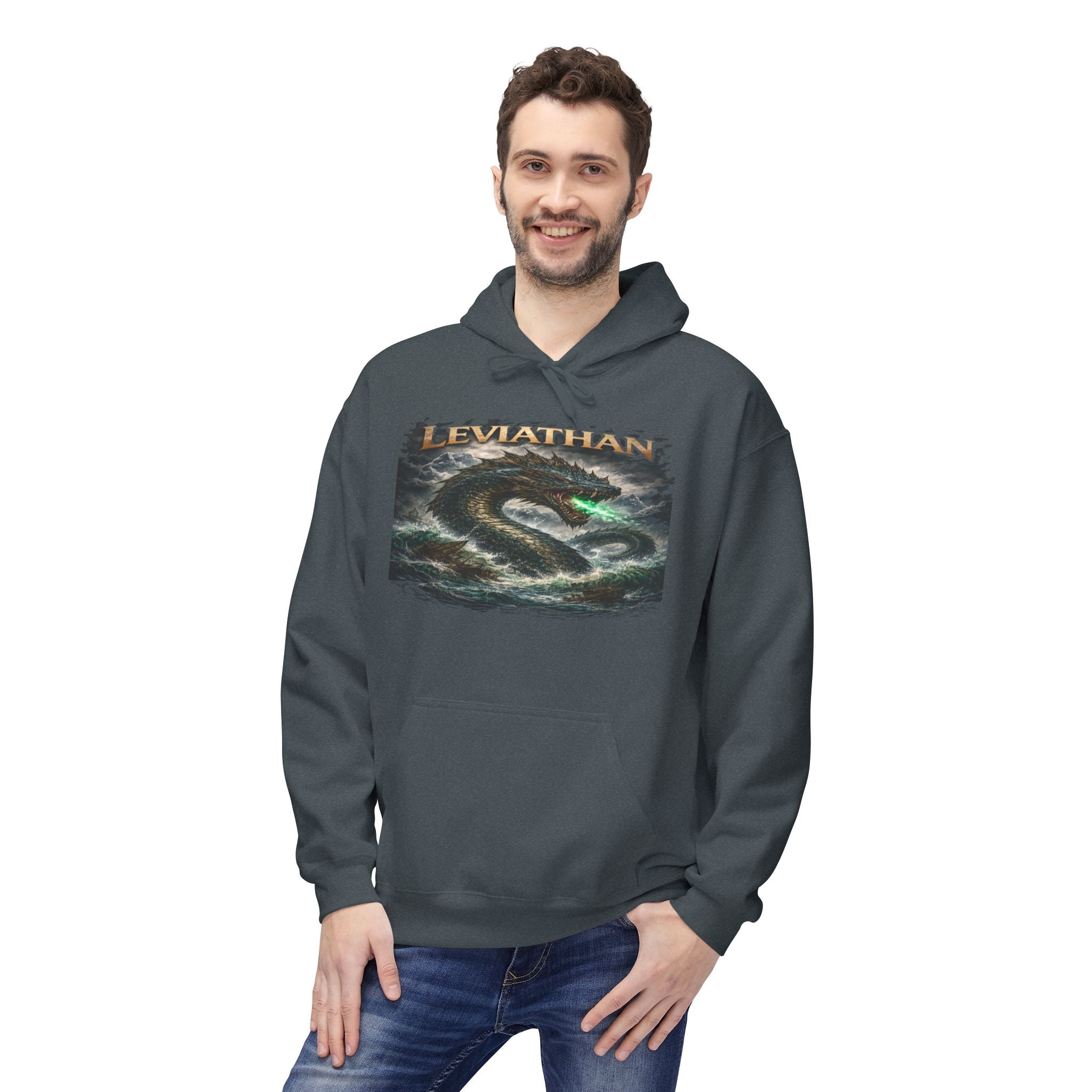 Leviarhan Hoodie — Coastal Wave Graphic Pullover
