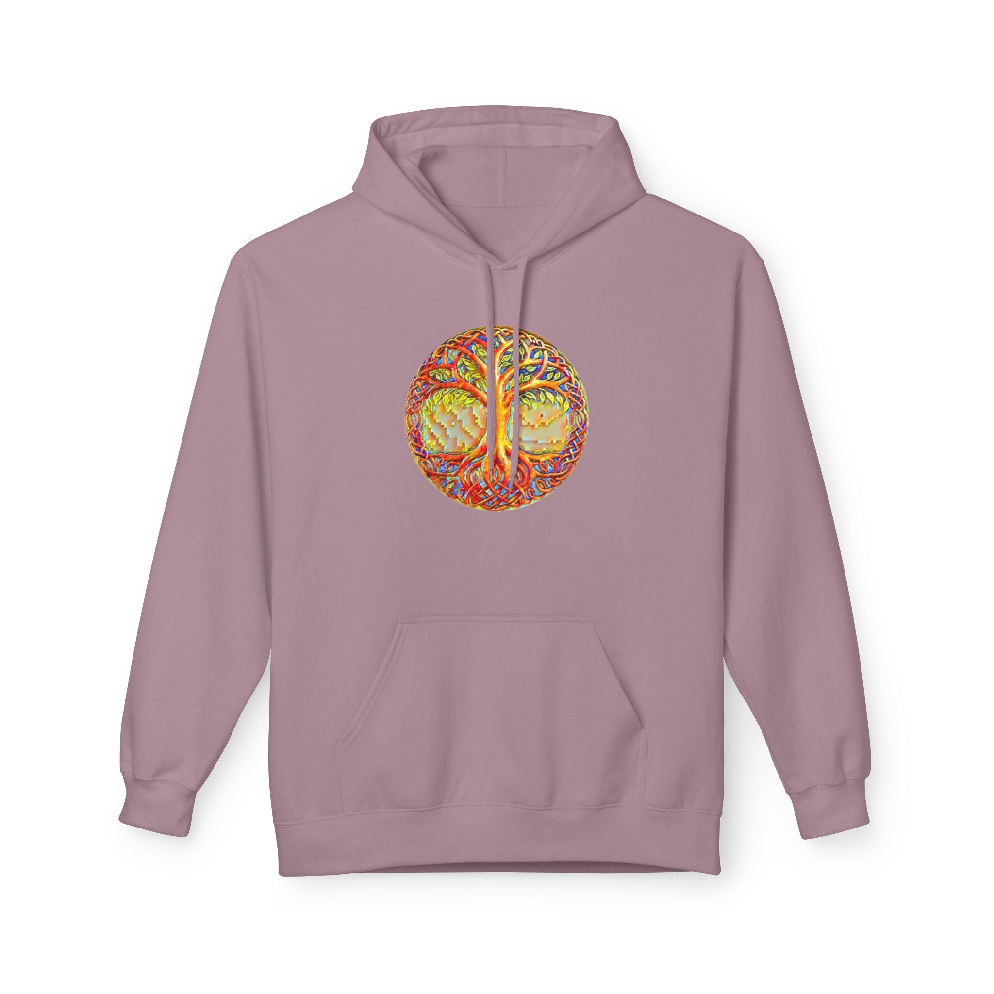 Yggdrasil, the Tree of Life, Cotton Hoodie — Tropical Vibes Graphic Hoodie