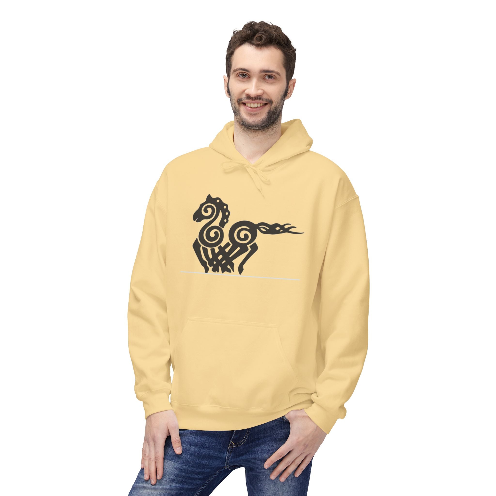 Viking Tribal Hoodie - Nordic Norse Myth Design