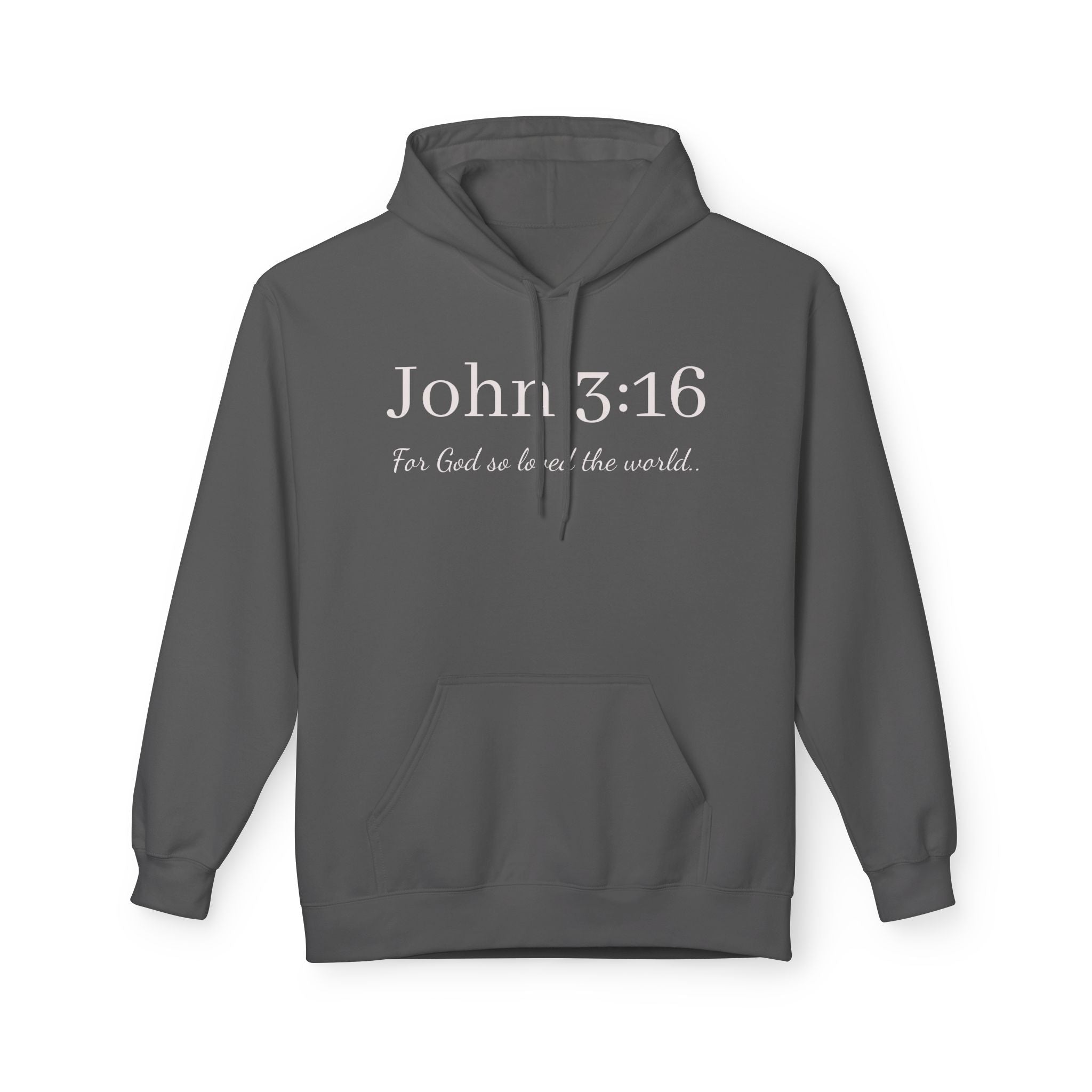 John 3:16 Hoodie – Christian Verse Fleece Pullover