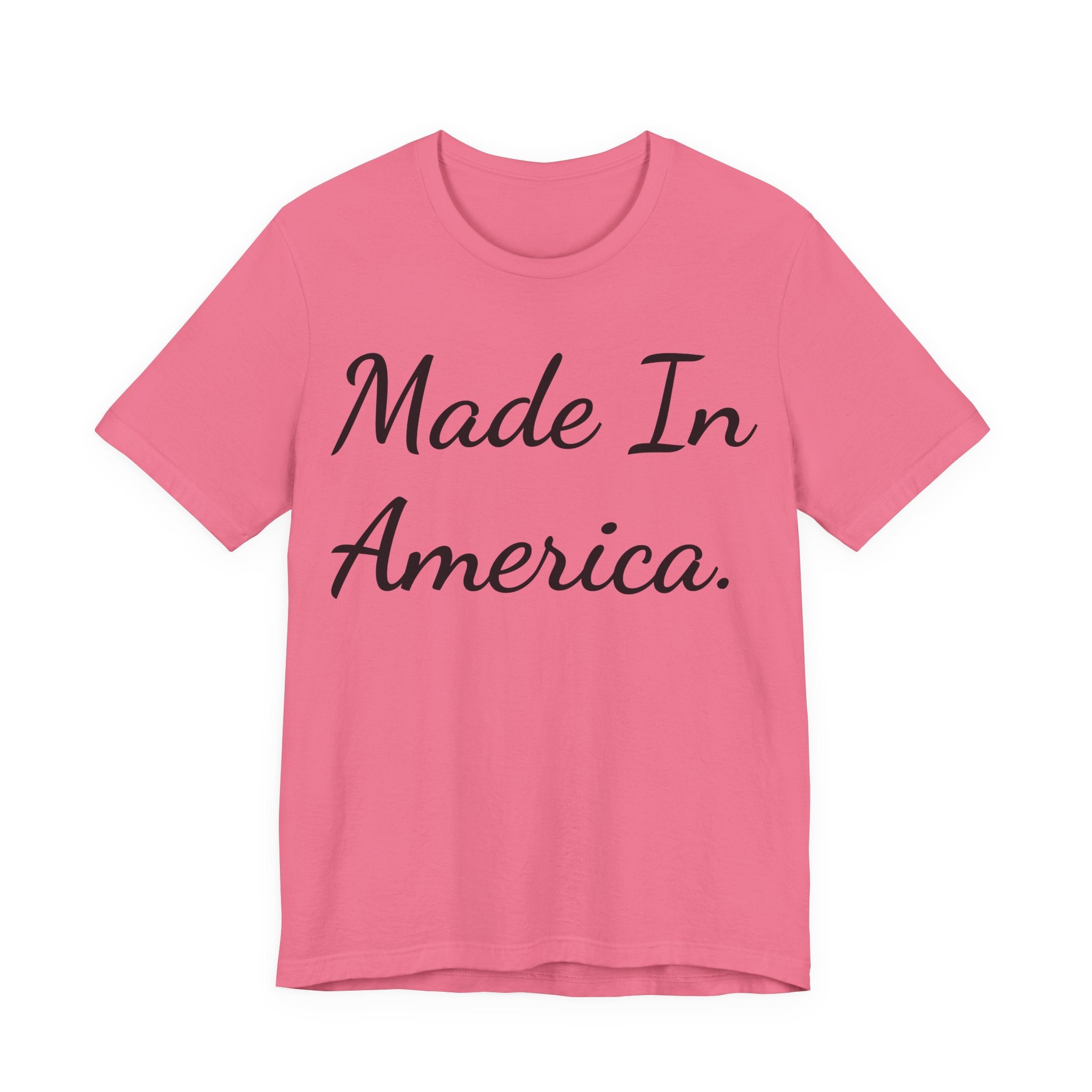 Made In America T-Shirt — Patriotic Script Tee for 4th of July & Everyday Wear