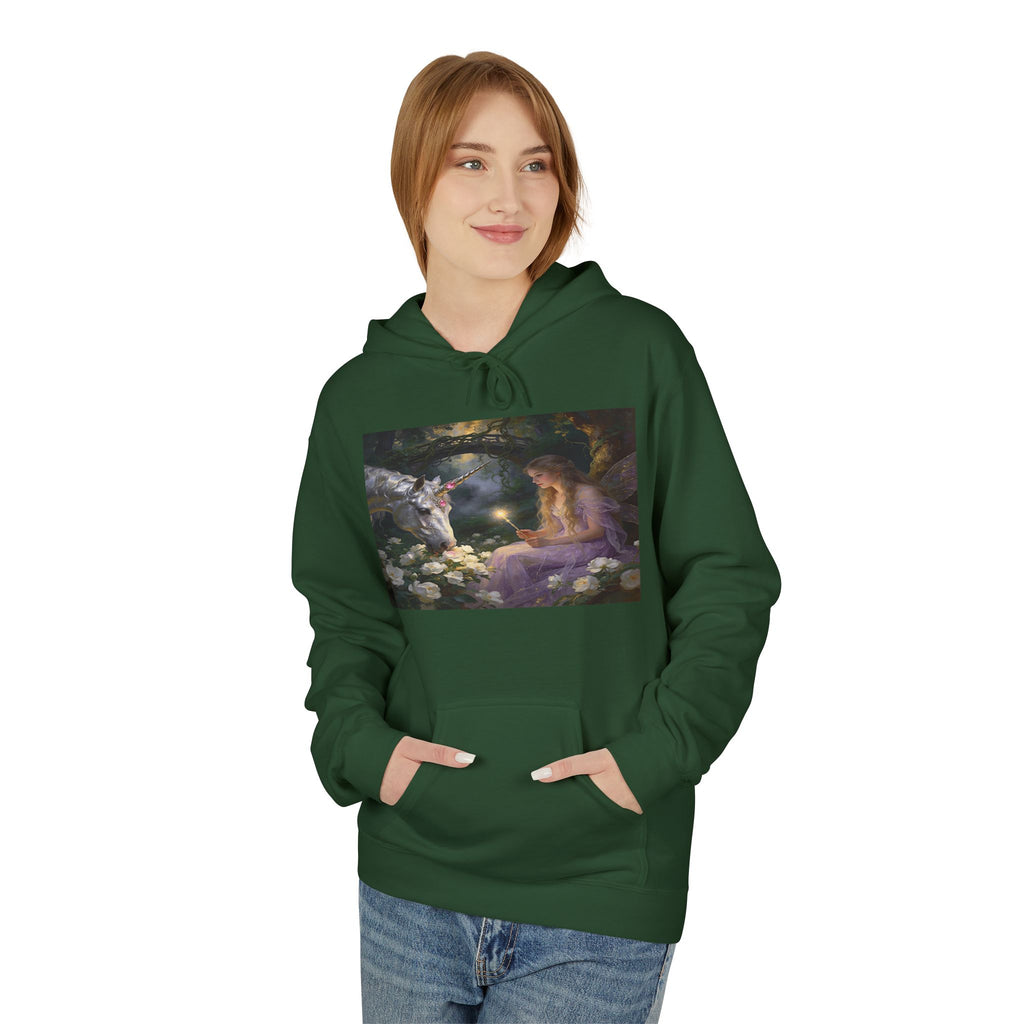 Fairy and Unicron cotton Hoodie — Vintage Painting Pullover