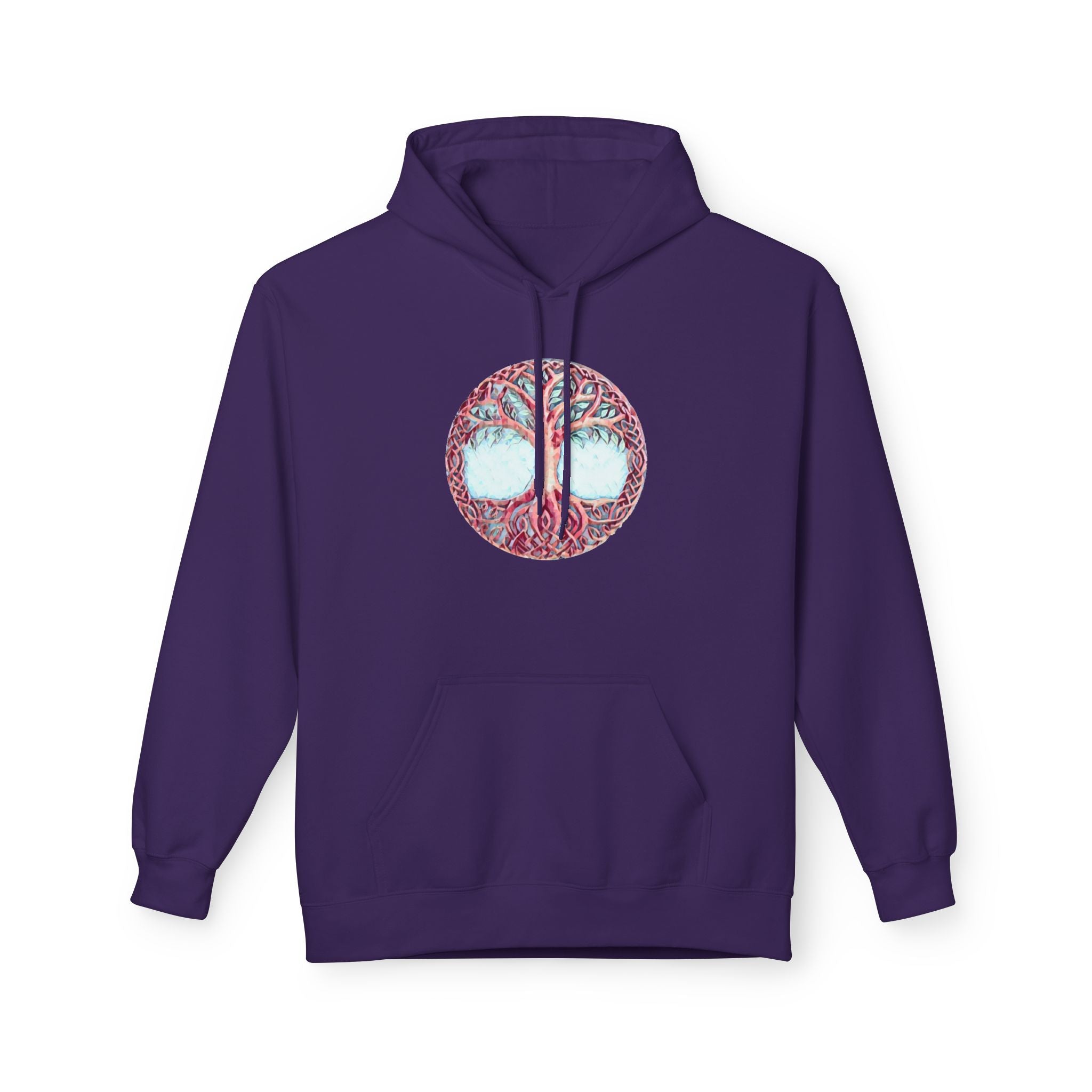 Yggdrasil, the Tree of Life-Cotton Hoodie — Botanical Nature Graphic