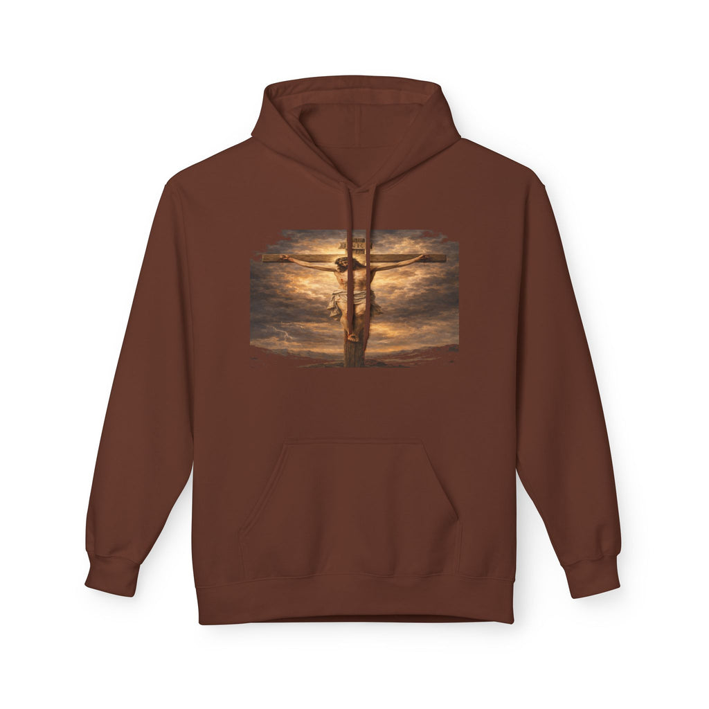 Jesus Christ on the Cross -Hoodie — Christian Faith Inspirational Pullover
