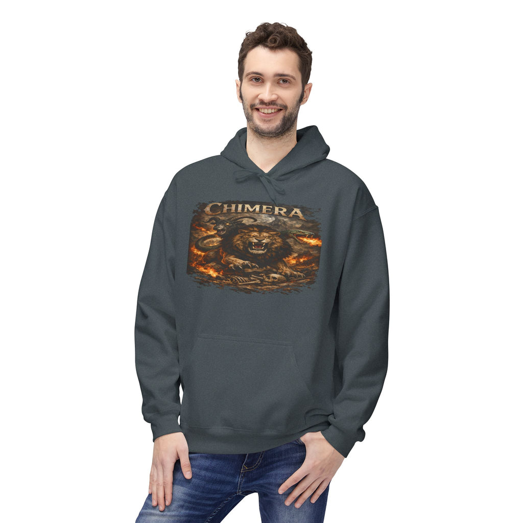 Chimera is a fearsome hybrid creature Hoodie — Fiery Serpent Graphic Pullover