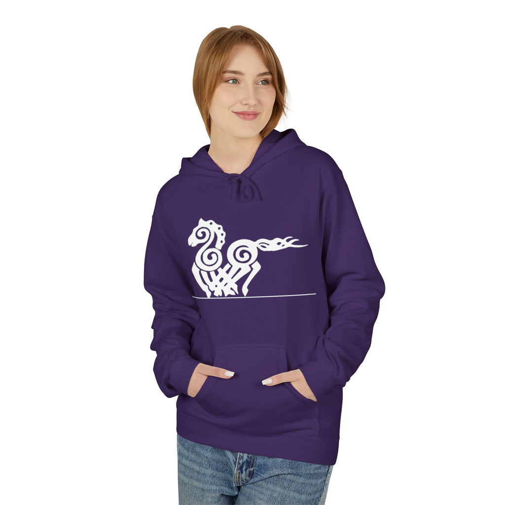 Viking  Hoodie — Nordic Myth Sea Creature Pullover