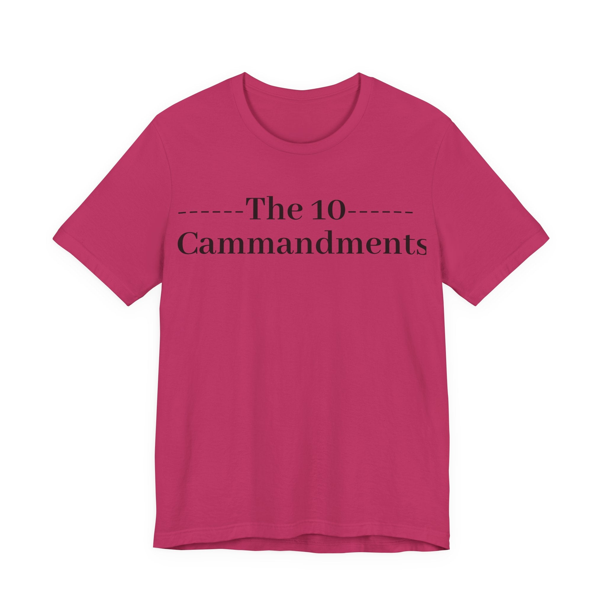 The 10 Commandment- Short Sleeve Tee
