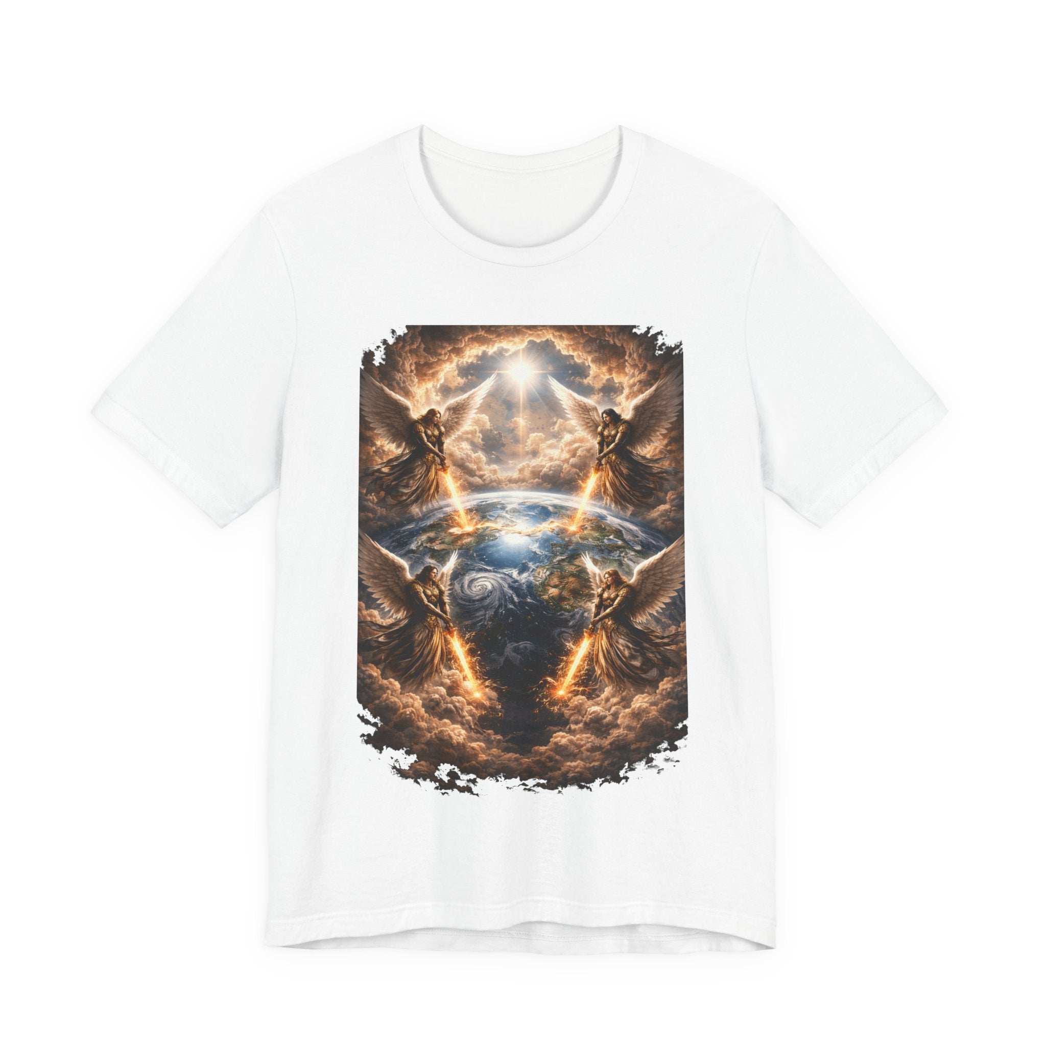 Revelation 7:1 T-Shirt — Heavenly Angel Wings Graphic Tee