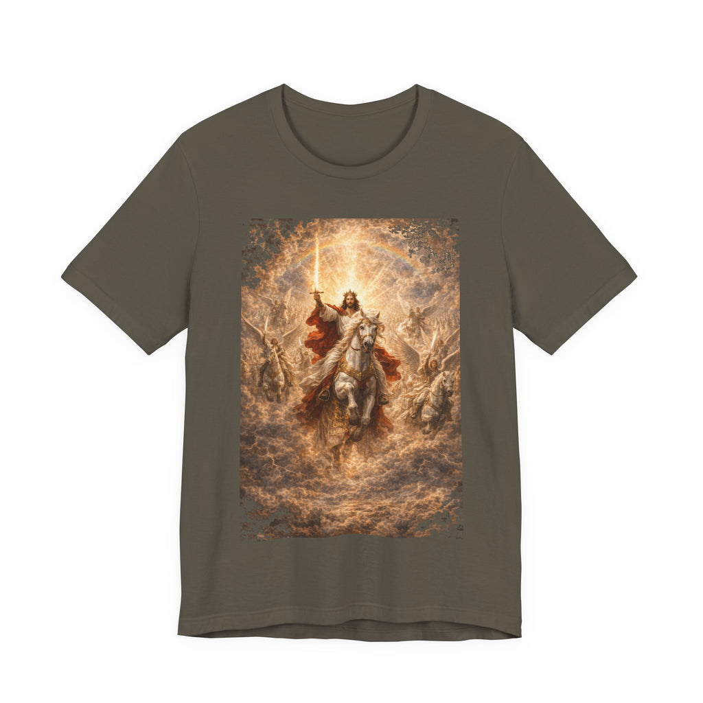 Revelation 19:11-21 Christian Jesus on White Horse T‑Shirt — Resurrection / Second Coming Graphic Tee Revelation