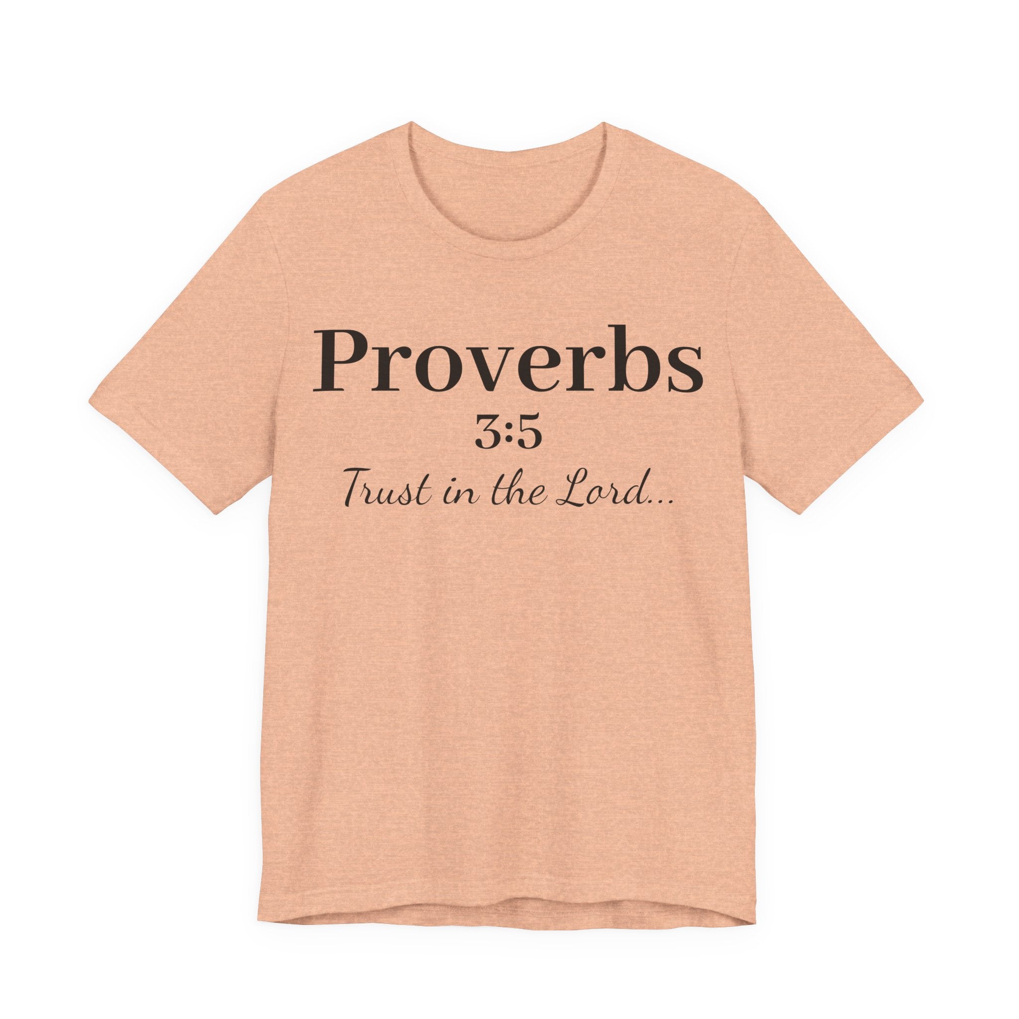 Proverbs 3:5 “Trust in the Lord” Tee — Christian Faith Scripture T‑Shirt