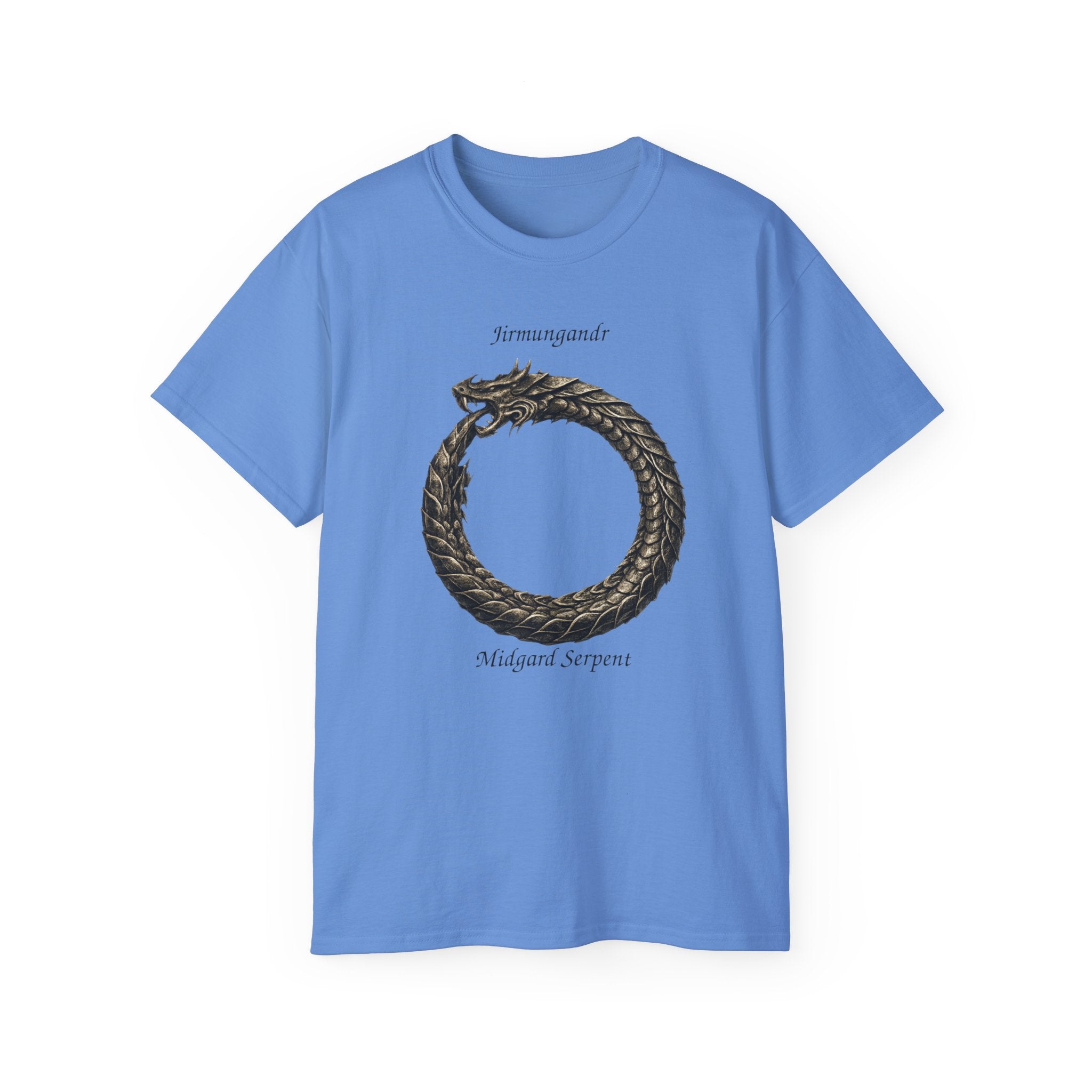 Jörmungandr, also known as the Midgard Serpent Cotton Tee — Midgard Serpent Mythology T-Shirt