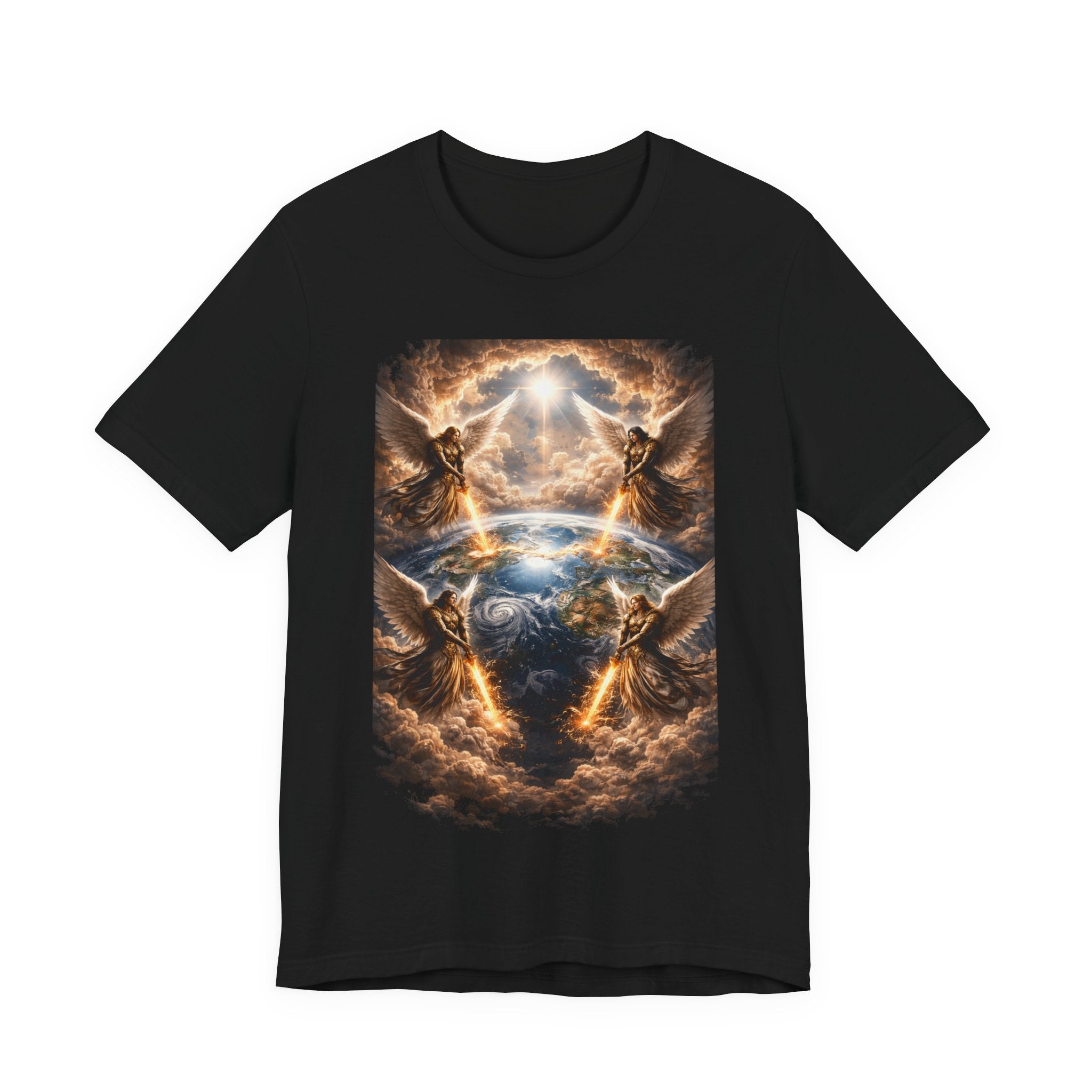 Revelation 7:1 T-Shirt — Heavenly Angel Wings Graphic Tee