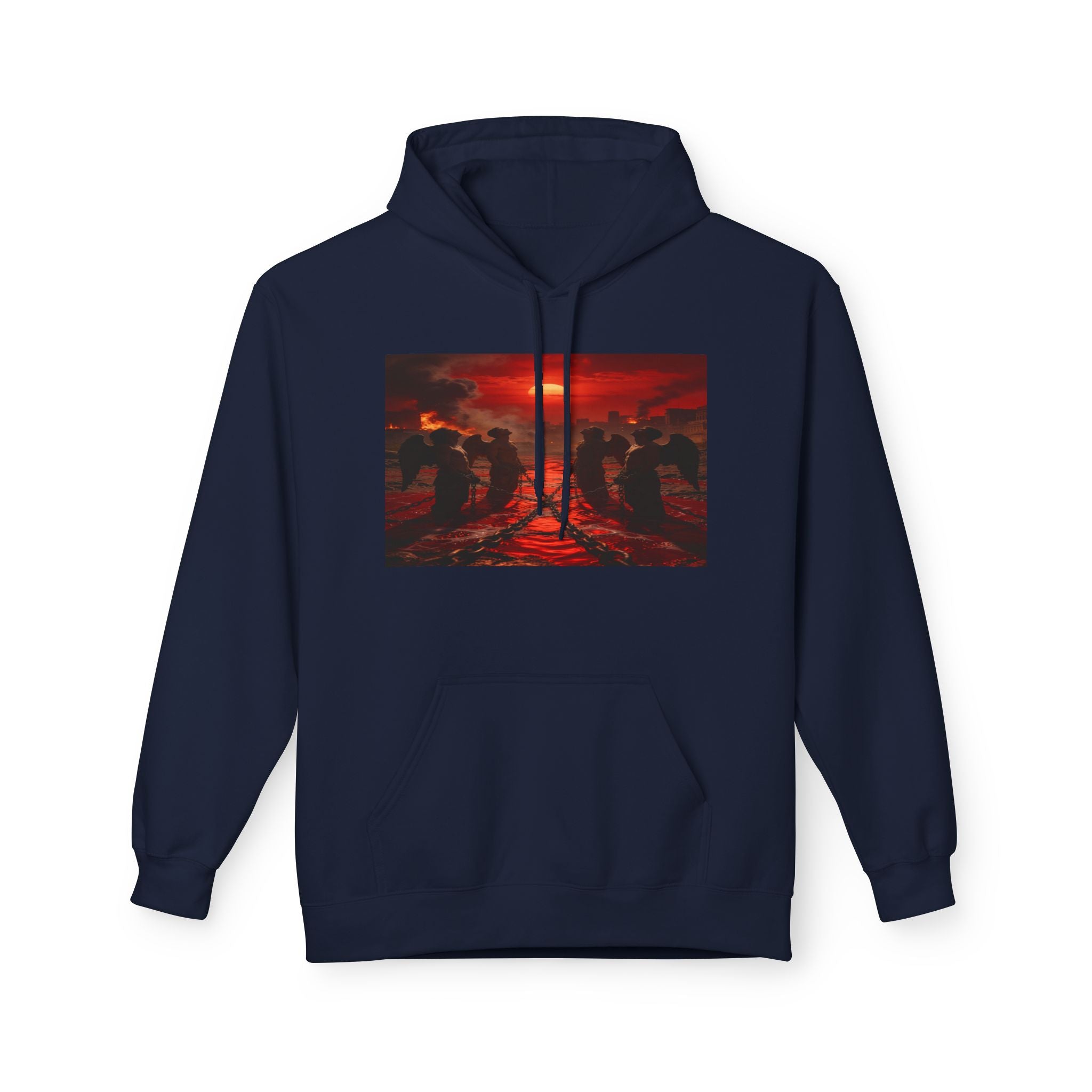 Revelation 9 reveals four fallen angels bound in the Euphrates River! Hoodie!