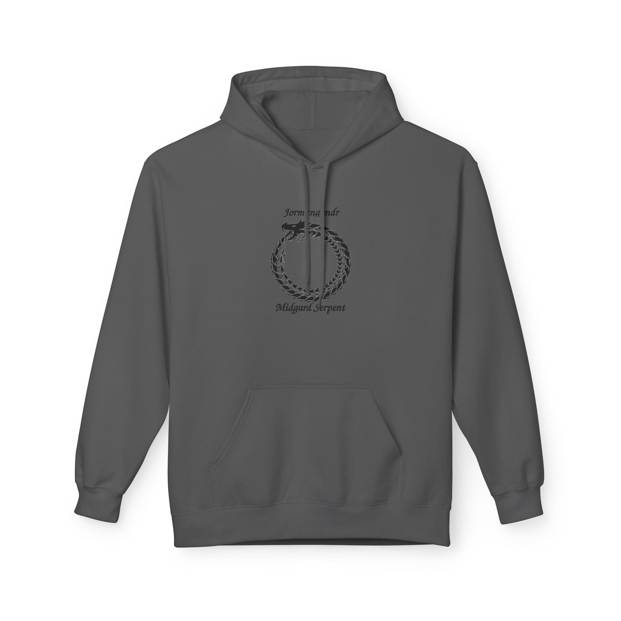 Jörmungandr Ouroboros Serpens Hoodie — 'Return to Self' Circular Snake Graphic
