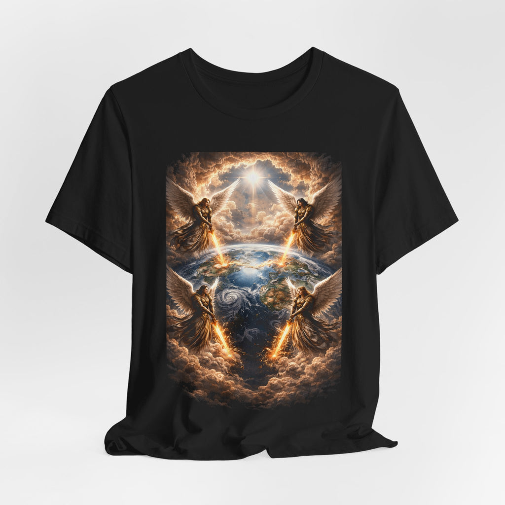 Revelation 7:1 T-Shirt — Heavenly Angel Wings Graphic Tee