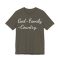 God • Family • Country T-Shirt — Patriotic Faith & Family Tee