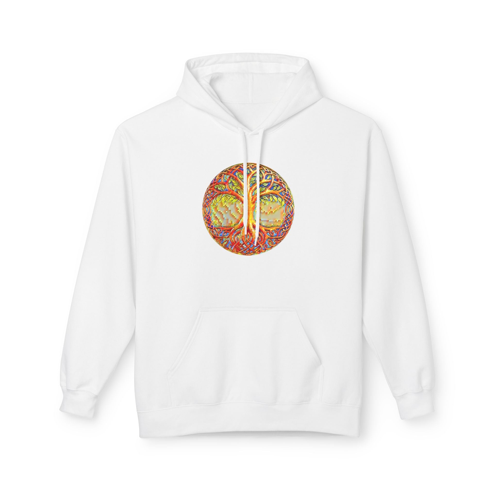 Yggdrasil, the Tree of Life, Cotton Hoodie — Tropical Vibes Graphic Hoodie