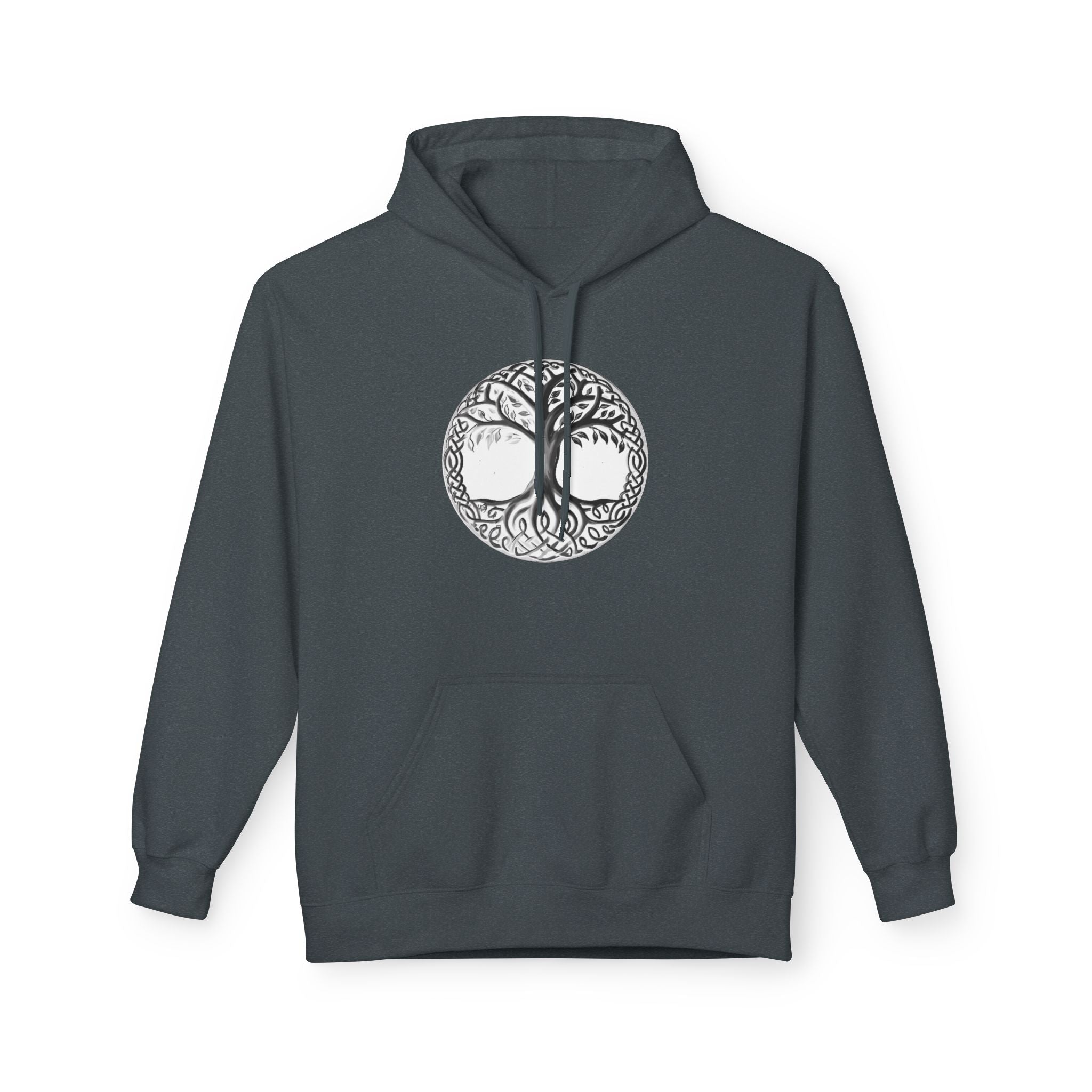 TYggdrasil tree of Life Cotton Hoodie – Intricate Celtic Woodland Symbol Sweatshirt