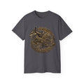 Viking Wolf Knot Cotton T-Shirt — Norse Celtic Wolf Graphic Tee