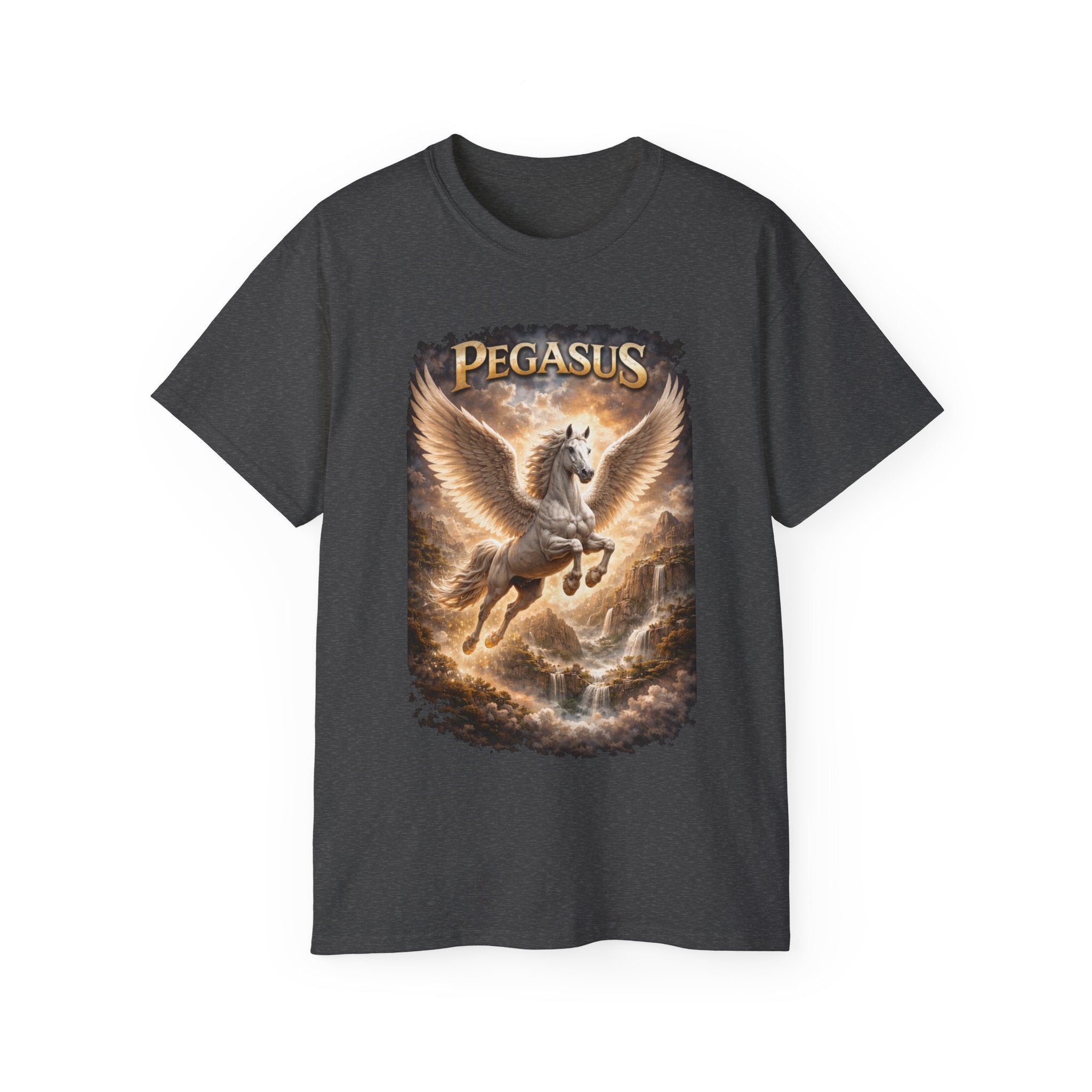 Pegasus Flying Horse Cotton T‑Shirt — Mythical Winged Unicorn Tee