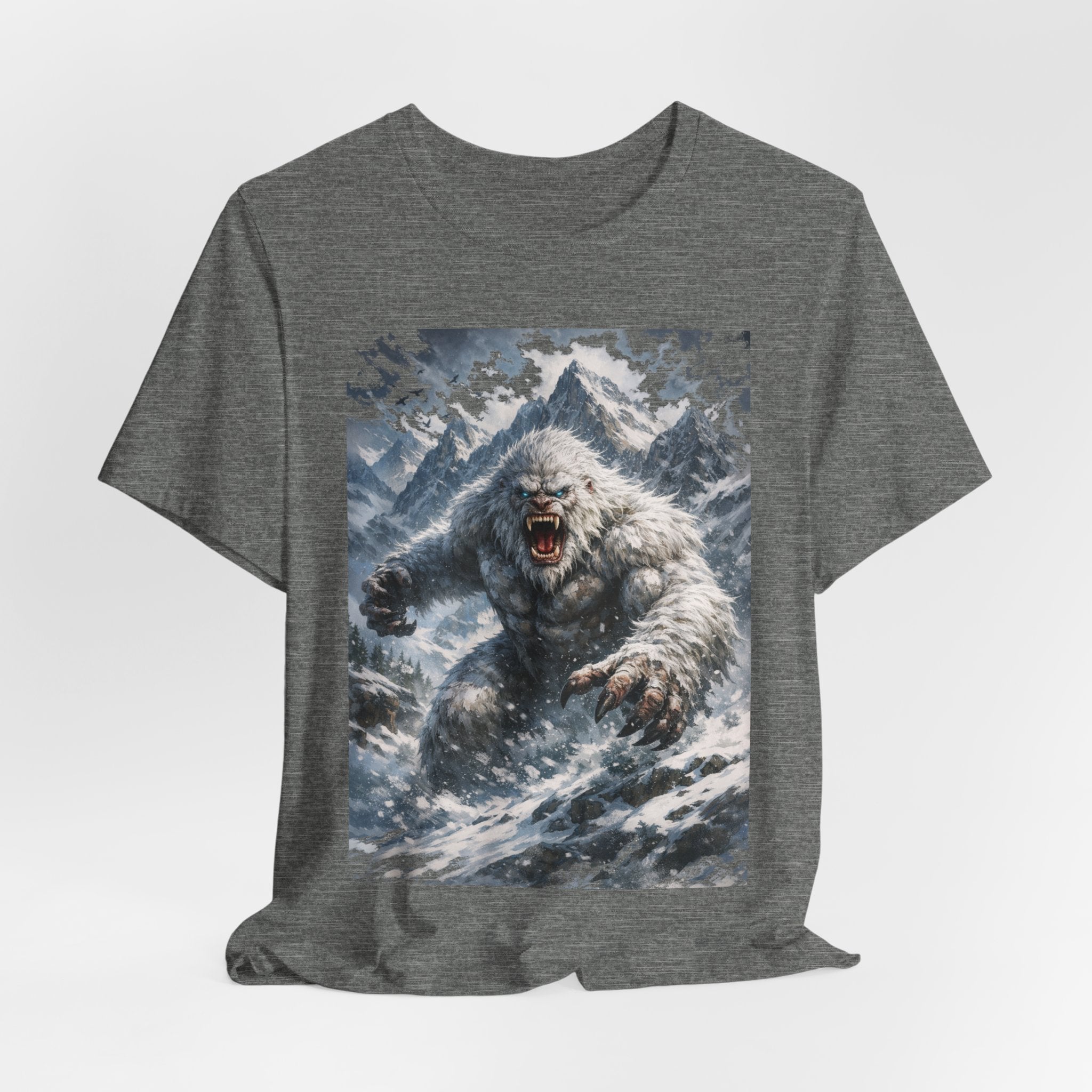 Yeti Monster Tee — Snowy Mountain Sasquatch Graphic T-Shirt