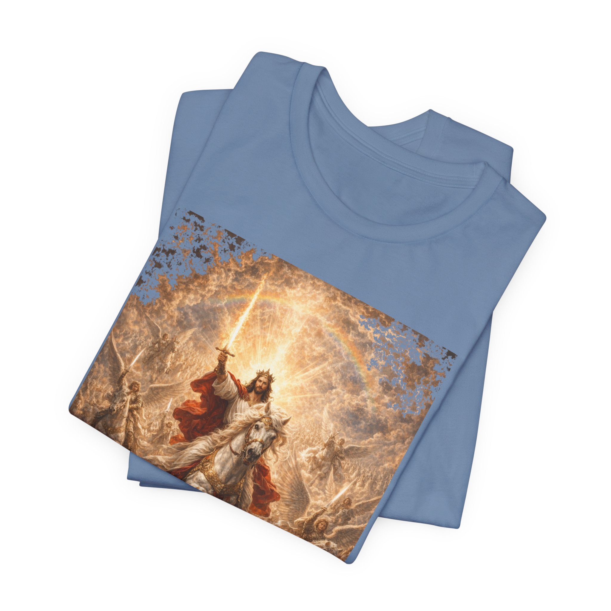 Revelation 19:11-21 Christian Jesus on White Horse T‑Shirt — Resurrection / Second Coming Graphic Tee Revelation