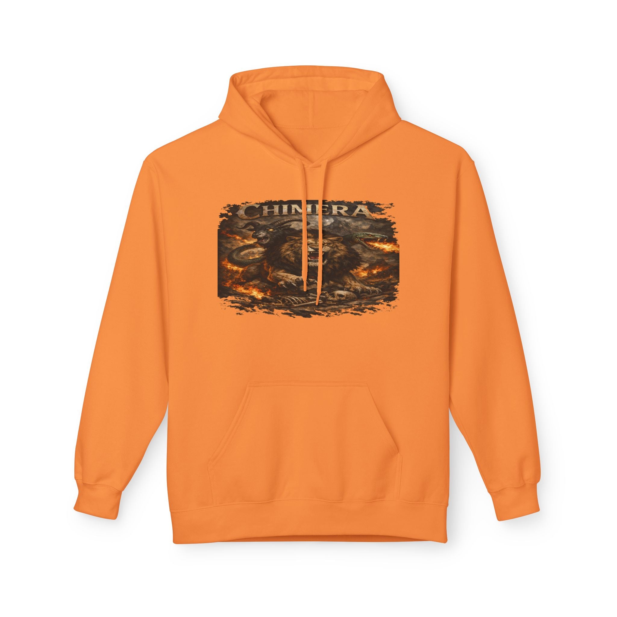 Chimera is a fearsome hybrid creature Hoodie — Fiery Serpent Graphic Pullover