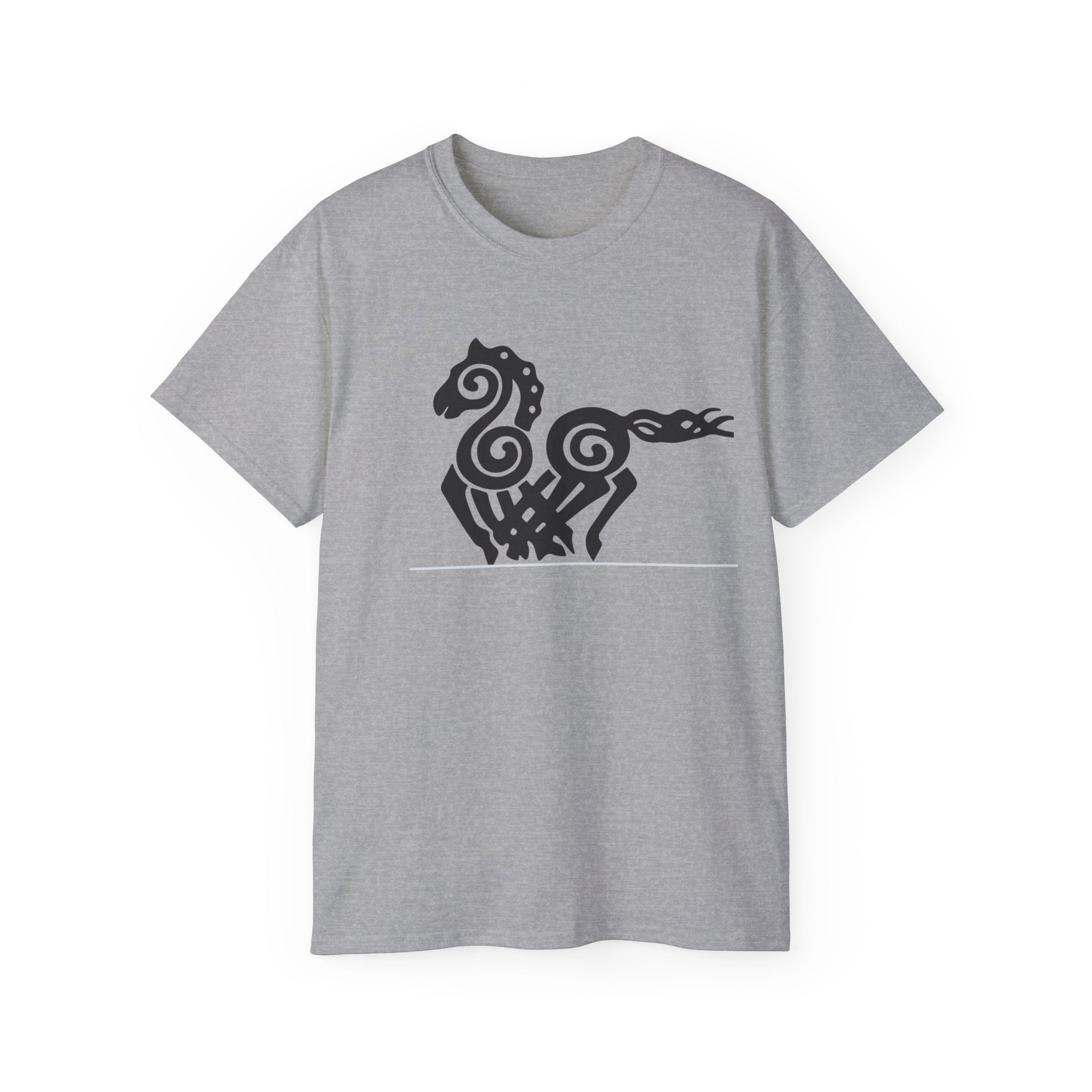 Sleipnir – Odin’s Eight-Legged Horse — Norse Mythic Stallion CottonT-Shirt