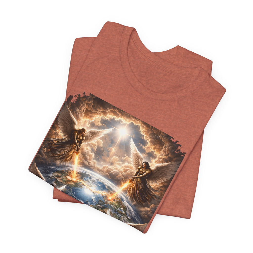 Revelation 7:1 T-Shirt — Heavenly Angel Wings Graphic Tee