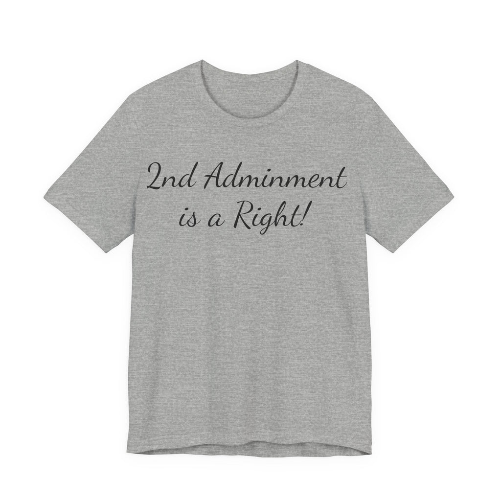 2nd Amendment Is a Right T-Shirt — Pro-Gun Rights Patriotic Tee