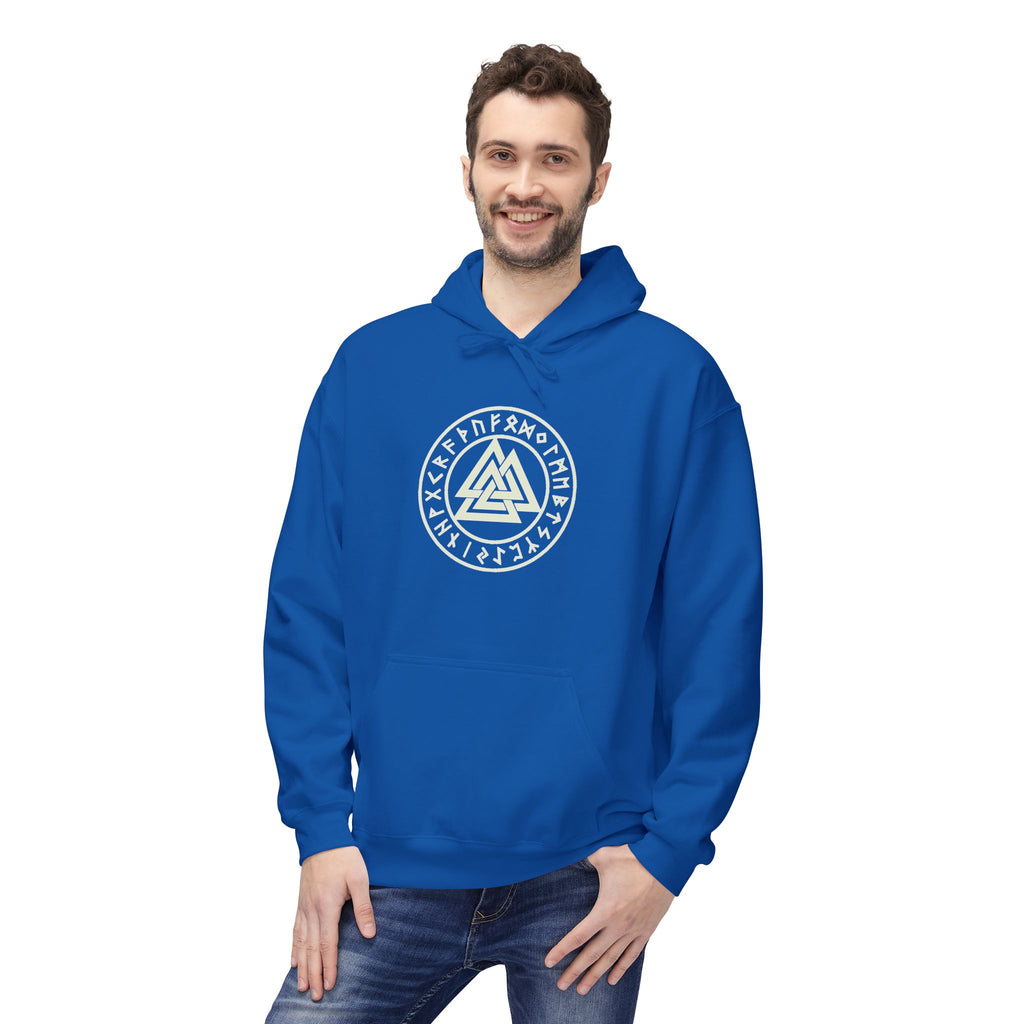 Viking  Rune Hoodie — Valknut Rune  — Norse Viking Symbol for the slain warrior