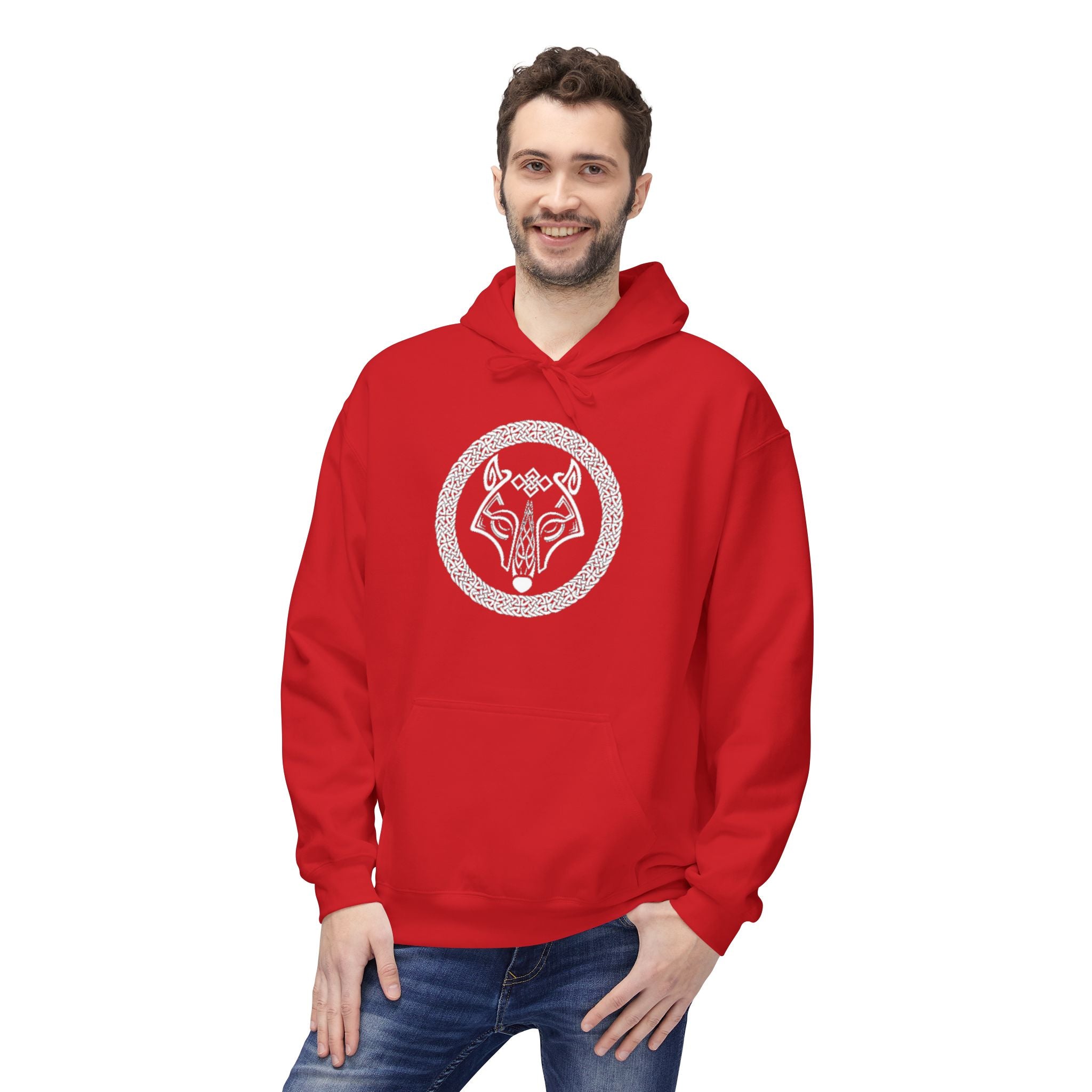 Wolf Knot Celtic Hoodie — Norse Viking Tribal -The Wolf – A Symbol of Power, Destruction, and Loyalty