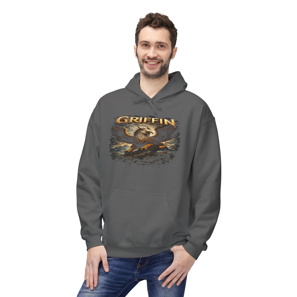 Griffin Graphic Hoodie - Mythical Eagle Design