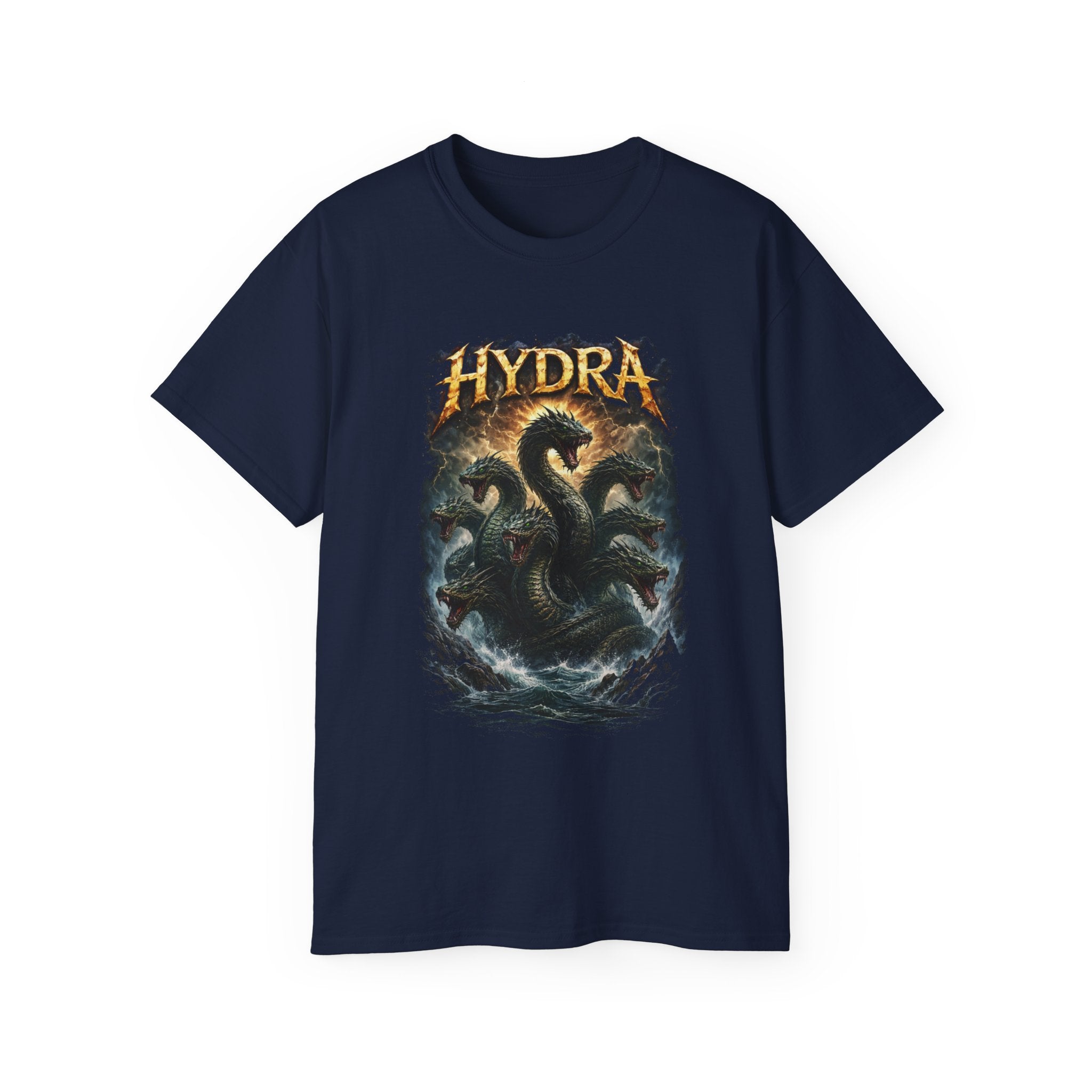Hydra Sea Monster Cotton T‑Shirt — Mythical Kraken Graphic Tee