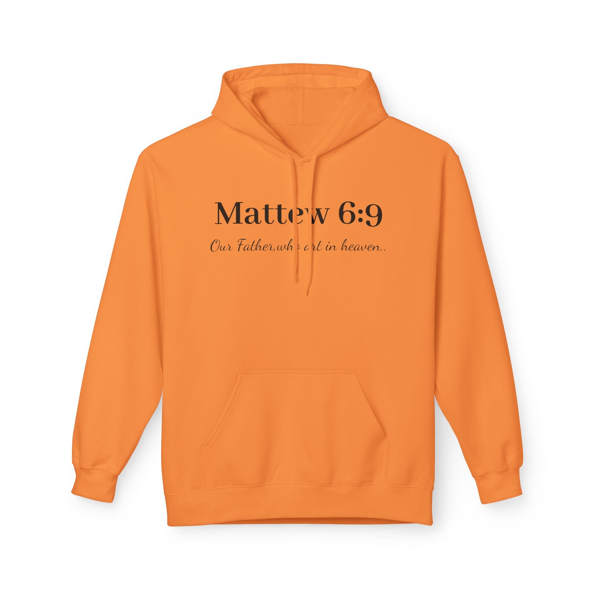 Matthew 6:9 Hoodie — 'Our Father Which Art in Heaven' Christian Scripture Pullover
