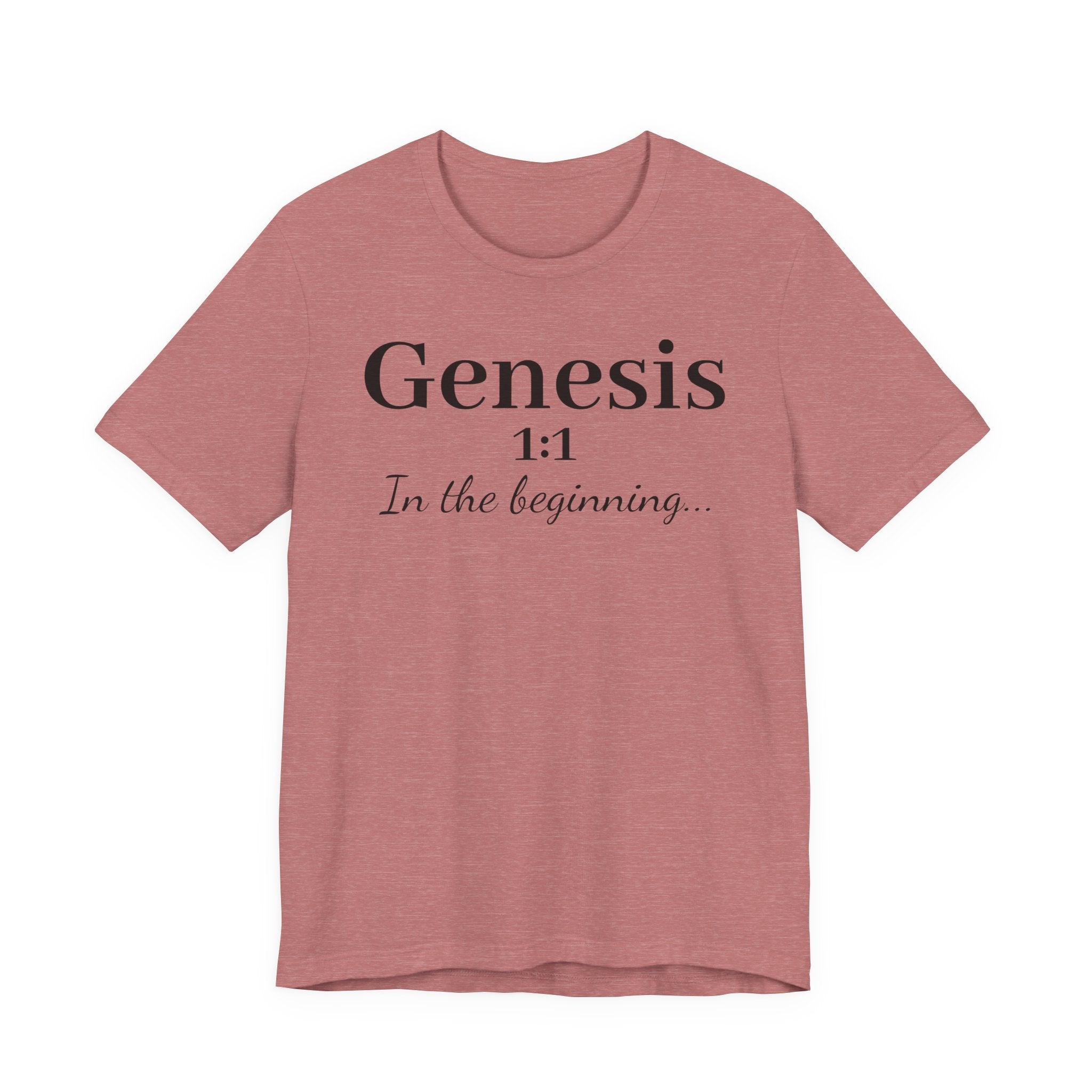 Genesis 1:1 "In the beginning" Christian Tee