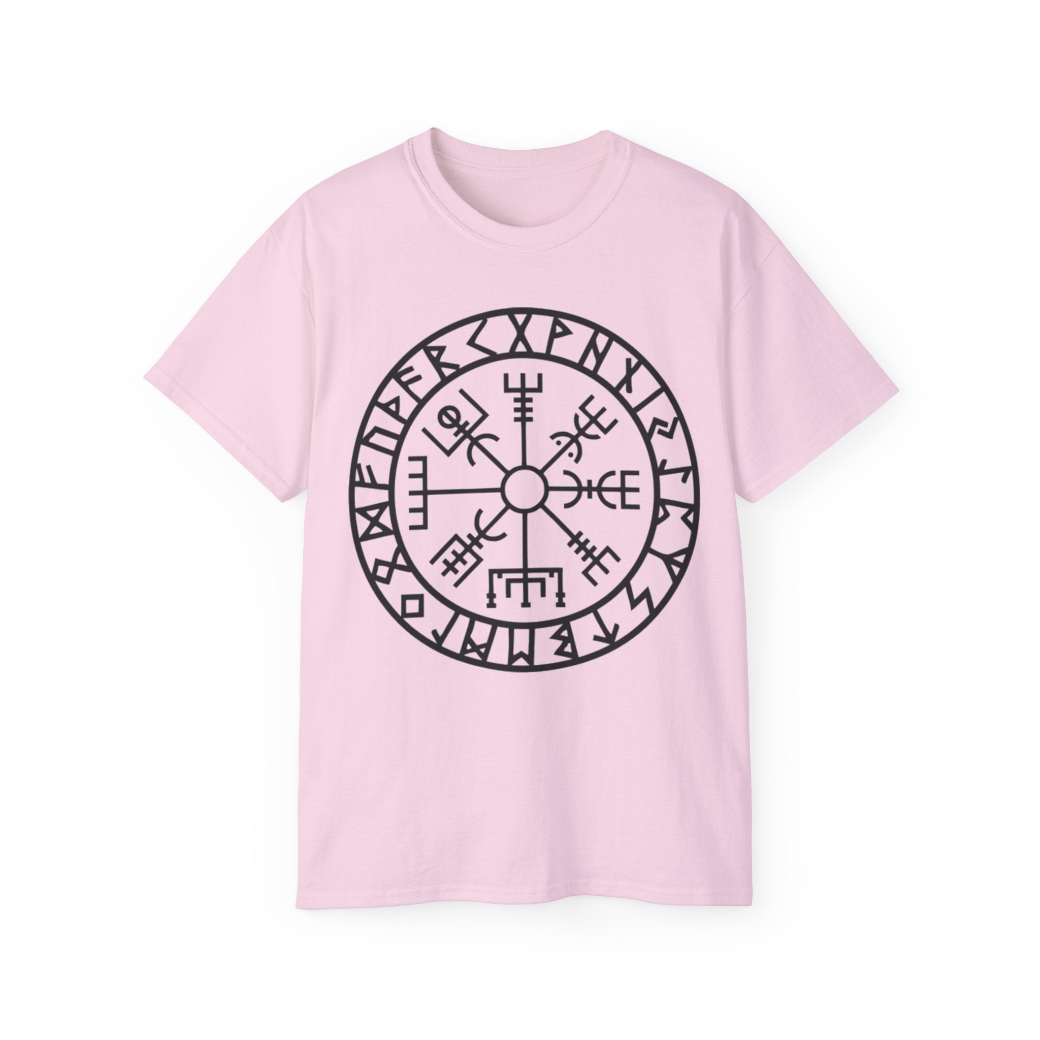 Viking Vegvisir Rune Cotton T‑Shirt