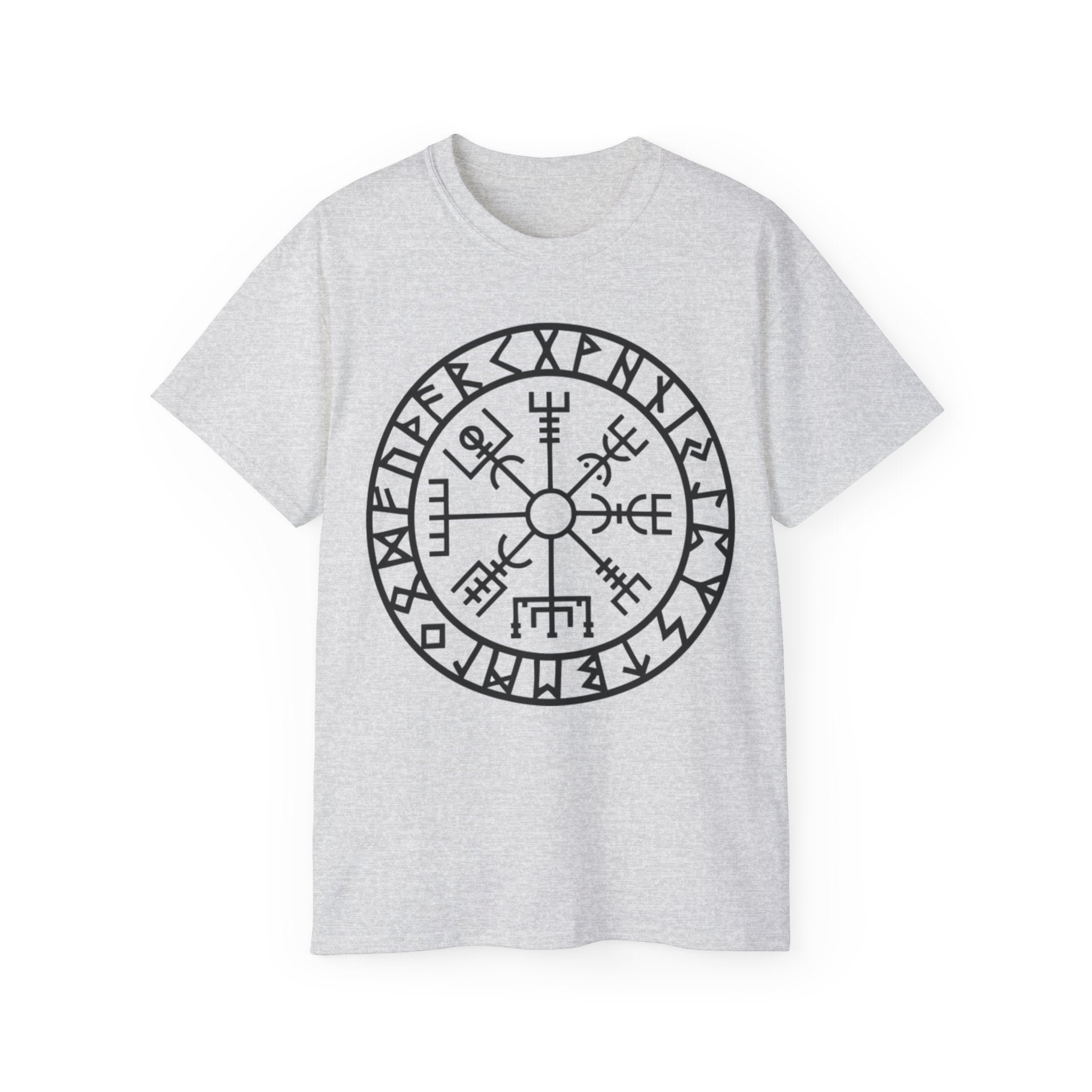 Viking Vegvisir Rune Cotton T‑Shirt