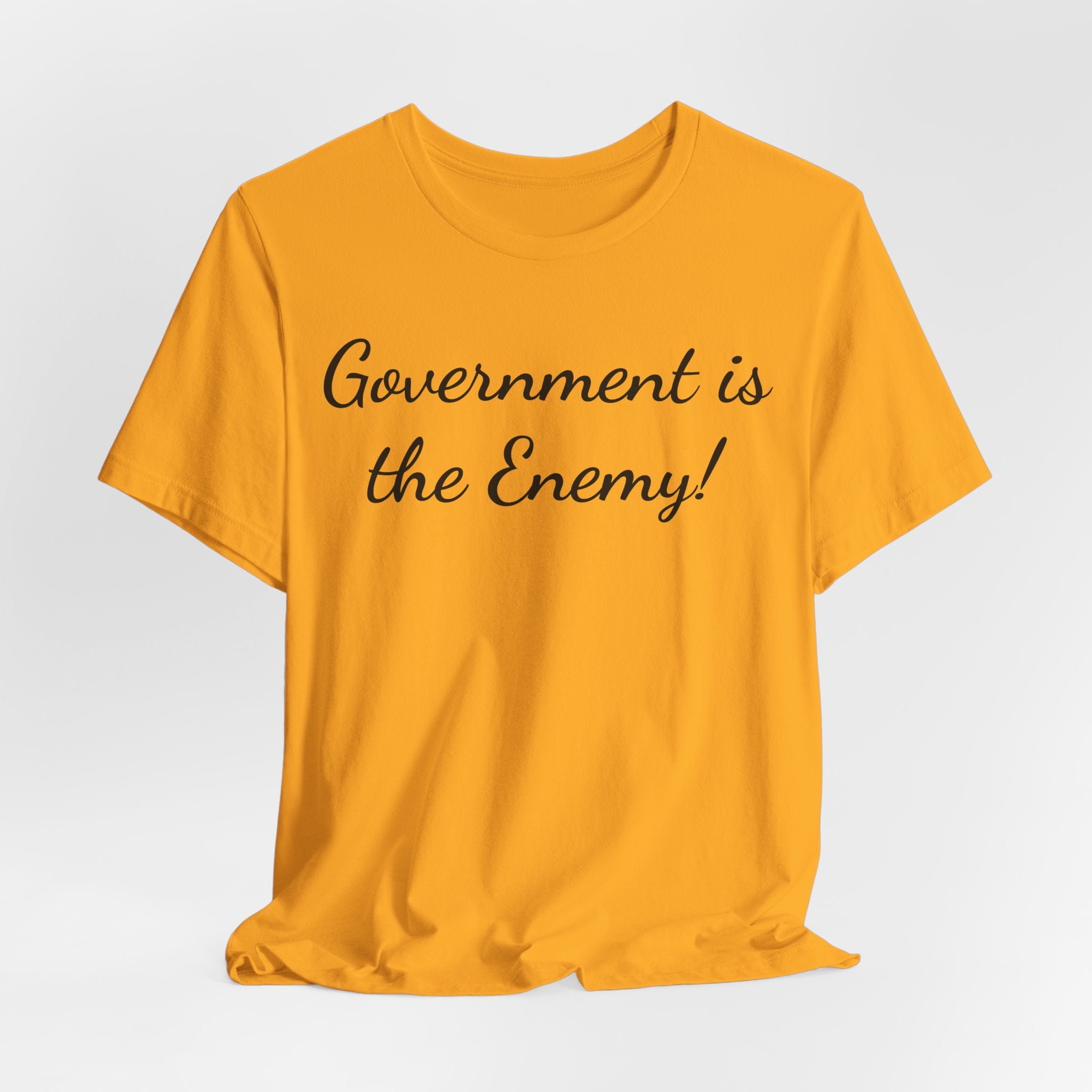 Government Is the Enemy Tee - Political Statement Short Sleeve Shirt