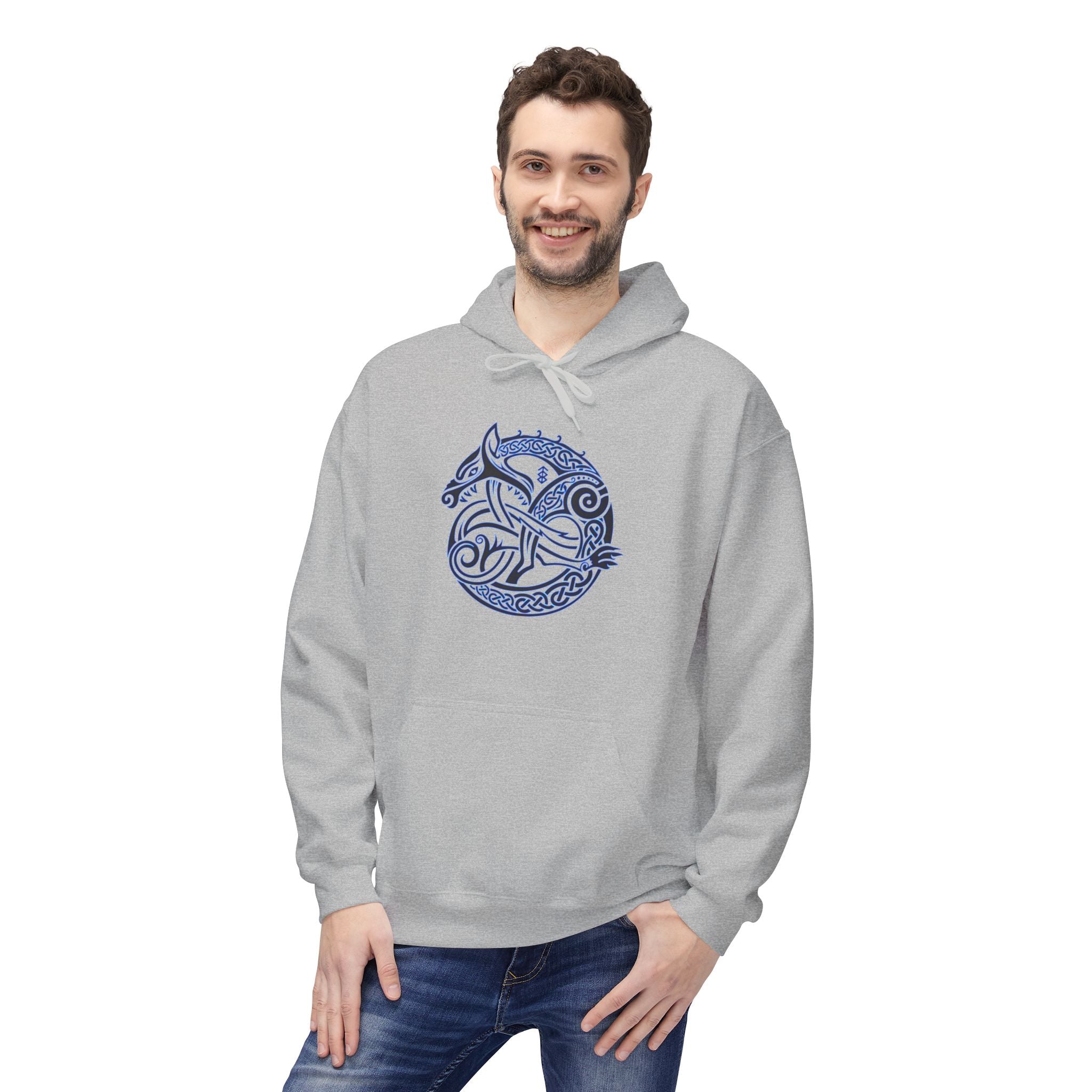 Celtic Wolf Circle Hoodie —The Wolf – A Symbol of Power, Destruction, and Loyalty