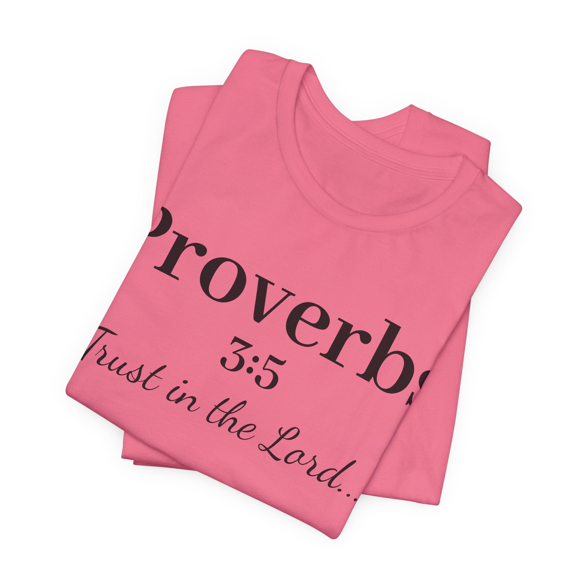 Proverbs 3:5 “Trust in the Lord” Tee — Christian Faith Scripture T‑Shirt
