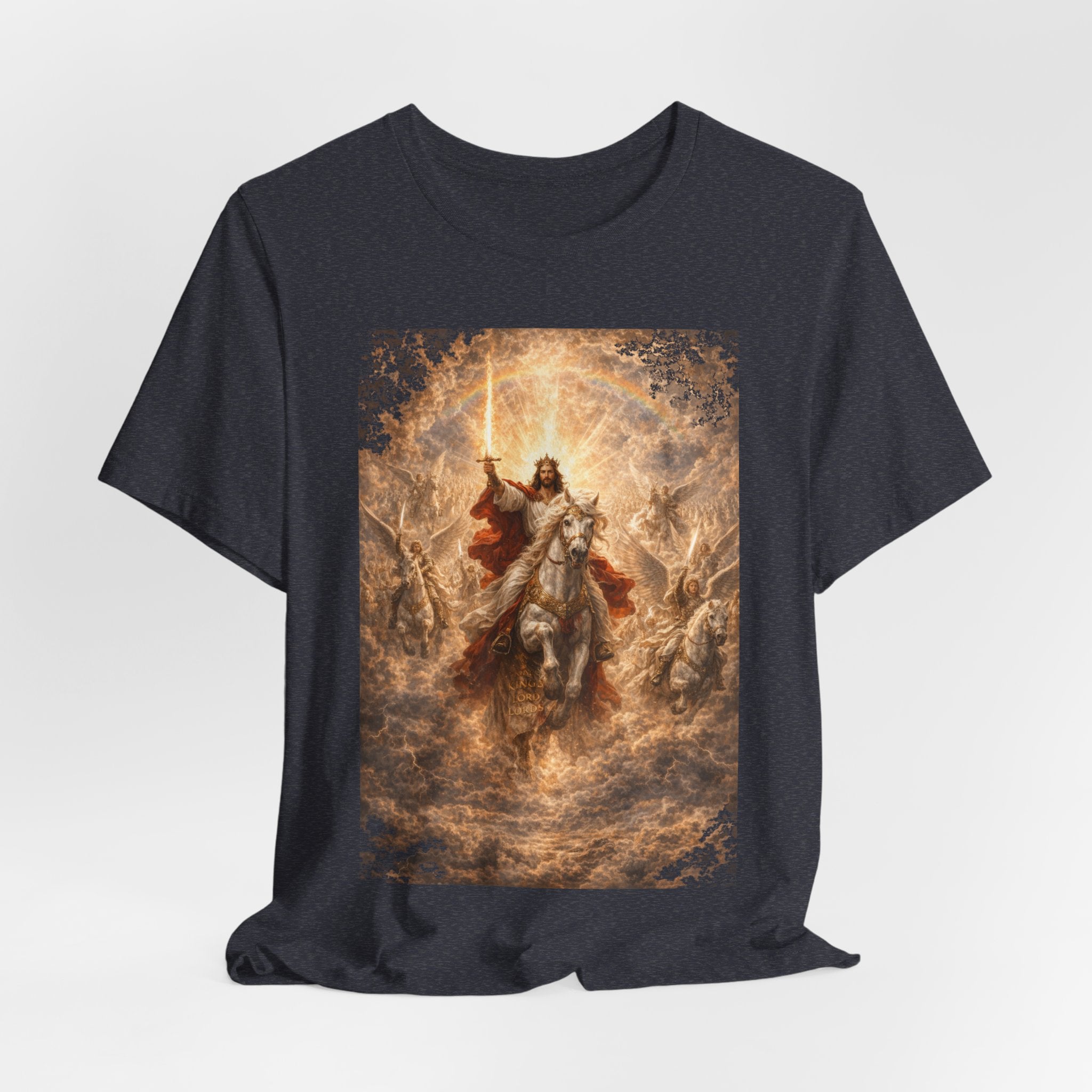 Revelation 19:11-21 Christian Jesus on White Horse T‑Shirt — Resurrection / Second Coming Graphic Tee Revelation